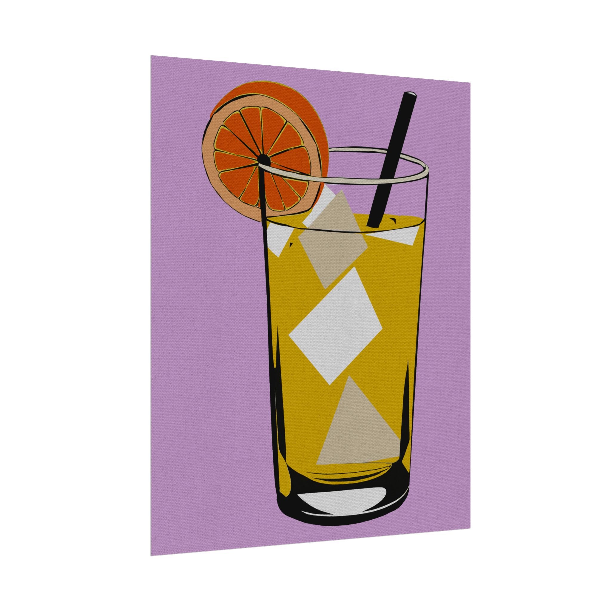 Comfort Food Pop Art Print - Lemonade Rolled Poster | Wall Art, Midwest Mod, Comfort Food, Lemonade, Lemons, Refreshment