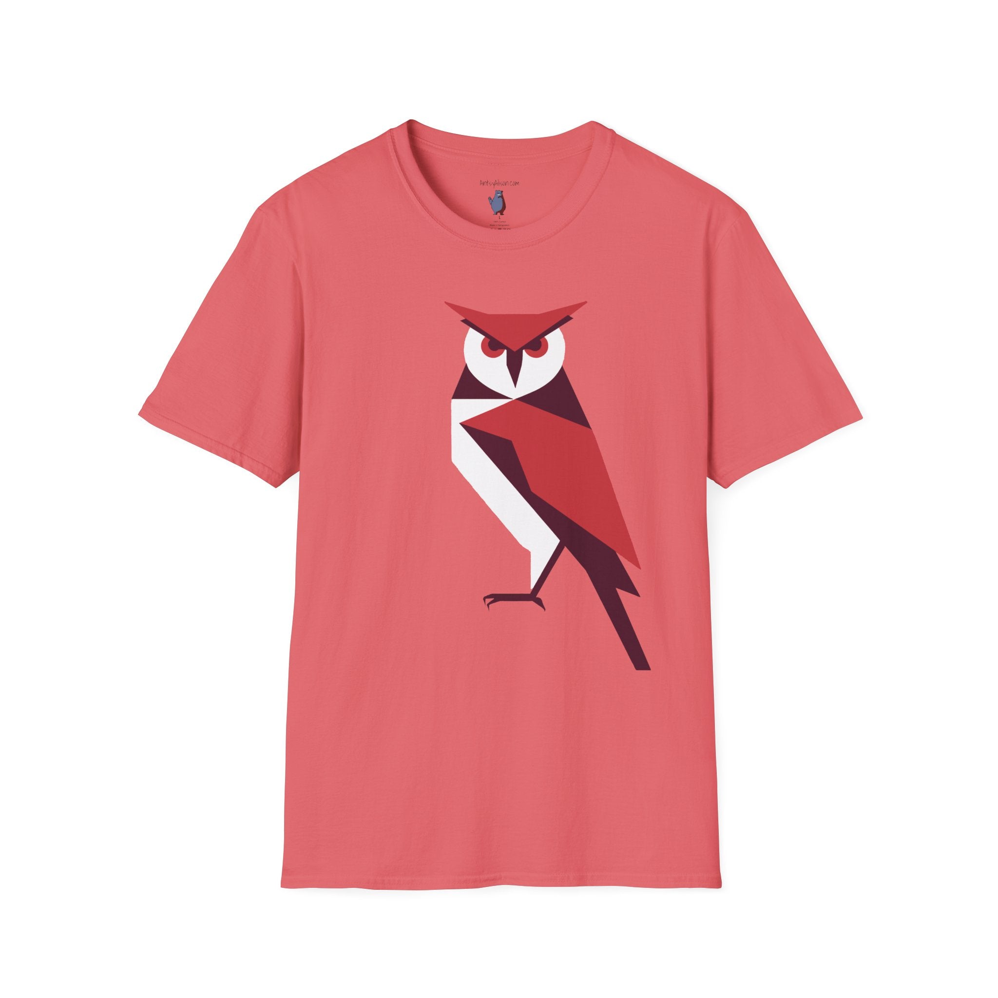 I Mean Business Graphic Owl Art - 100% Cotton T-Shirt