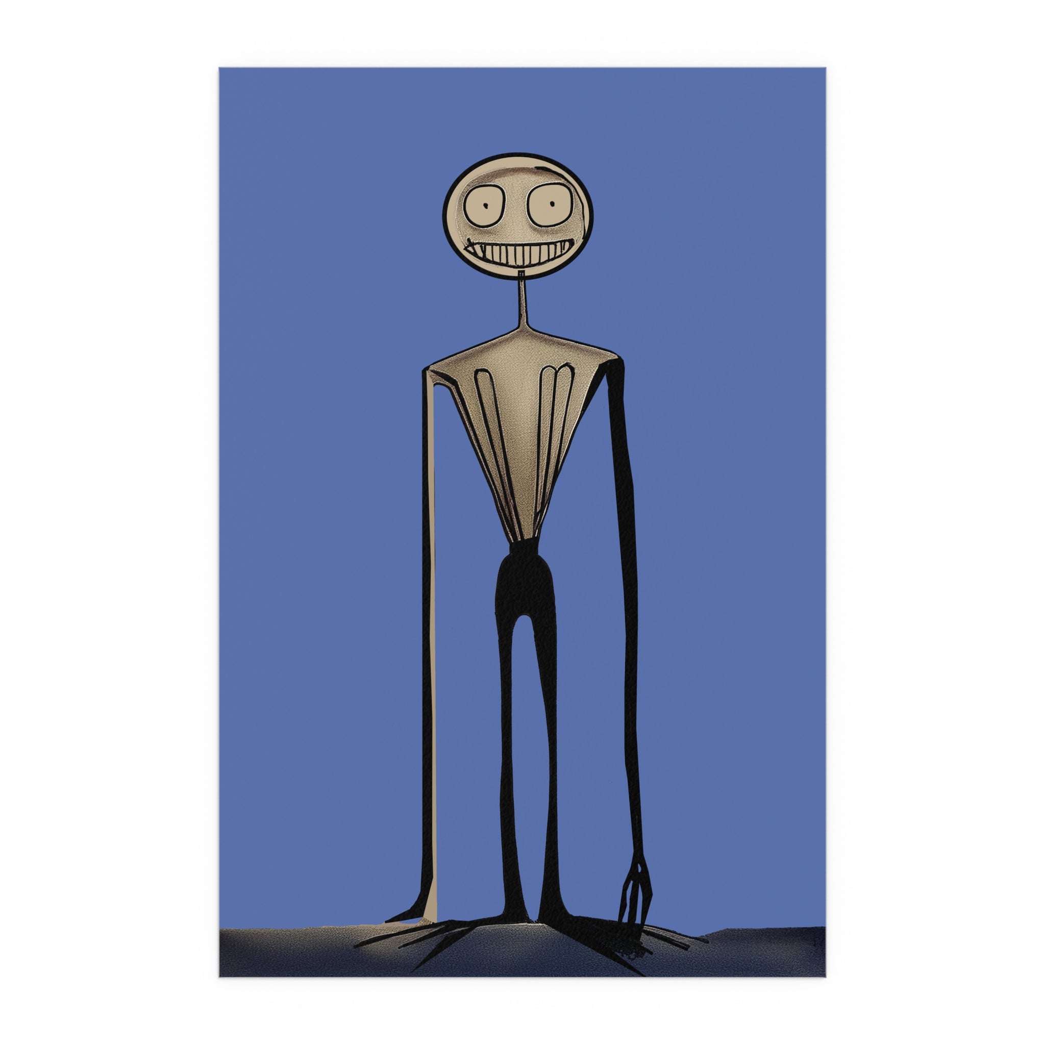 Midwest Mod Cryptid Creature Seasonal Silk Poster, Indoor and Outdoor Decor, Unique Home Decor, Seasonal Decor, Halloween, cryptid creature