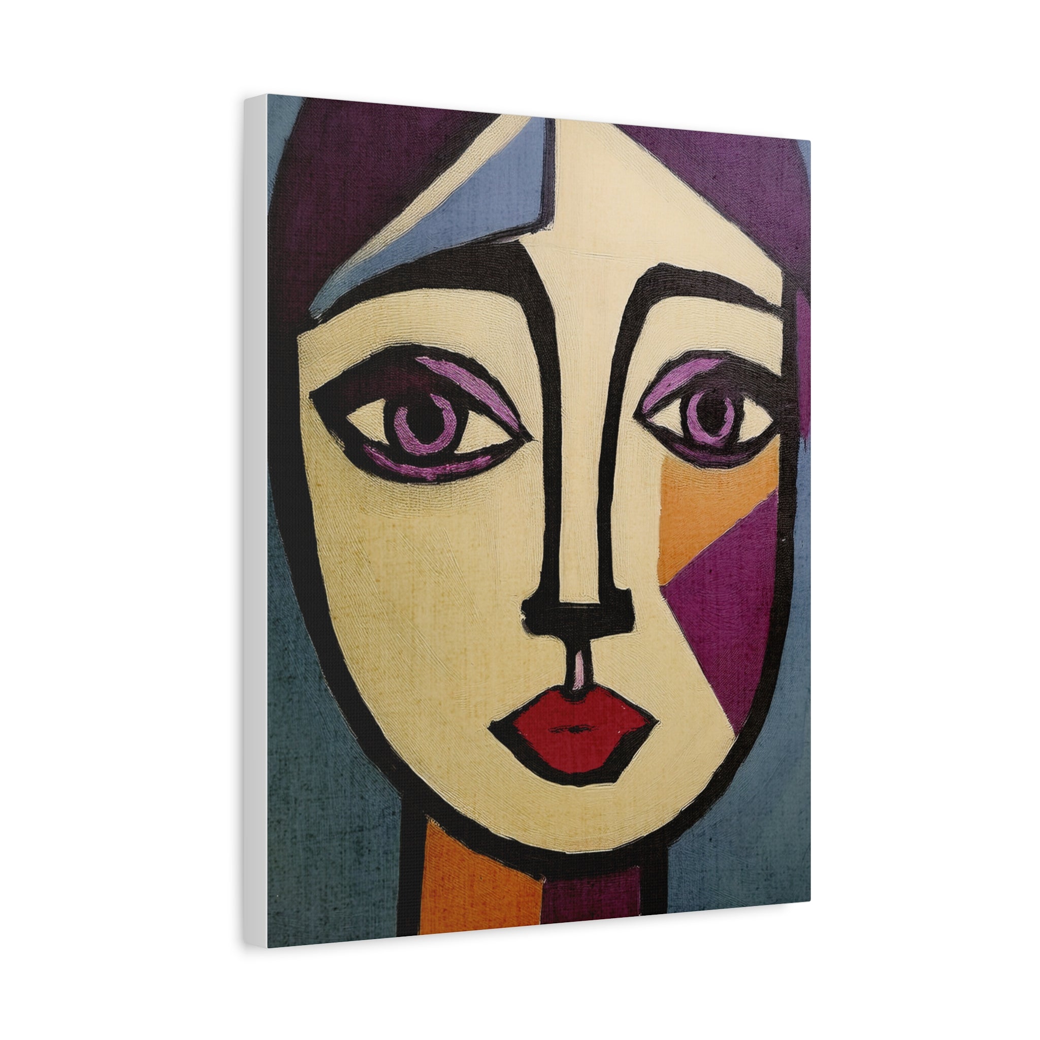 Abstract Moody Woman Portrait Art Print - Matte Canvas, Stretched, 1.25"