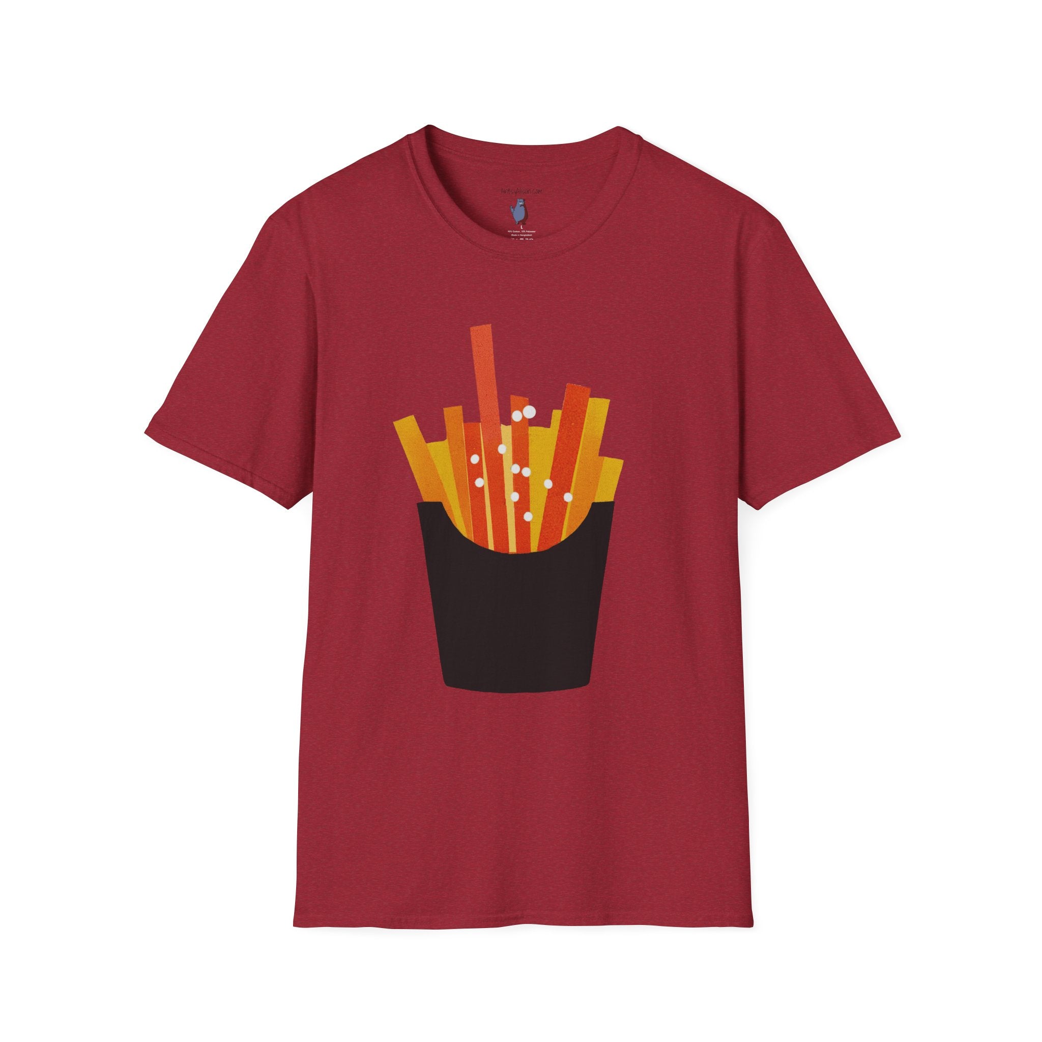French Fry Fries Graphic Art Tee - 100% Cotton T-Shirt