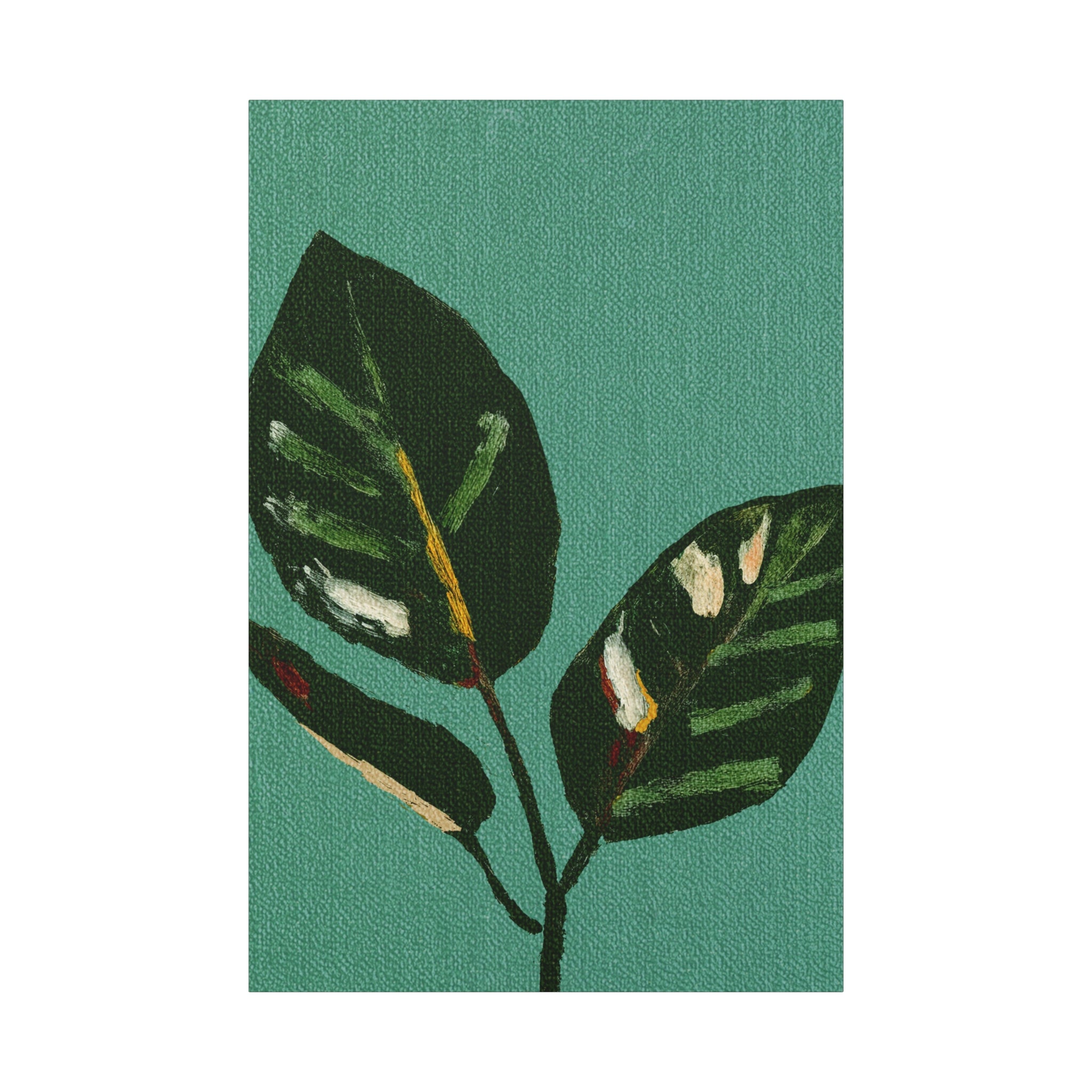 Midwest Mod Modern Houseplant Plant Art Print No. 300 - Matte Canvas, Stretched, 1.25"