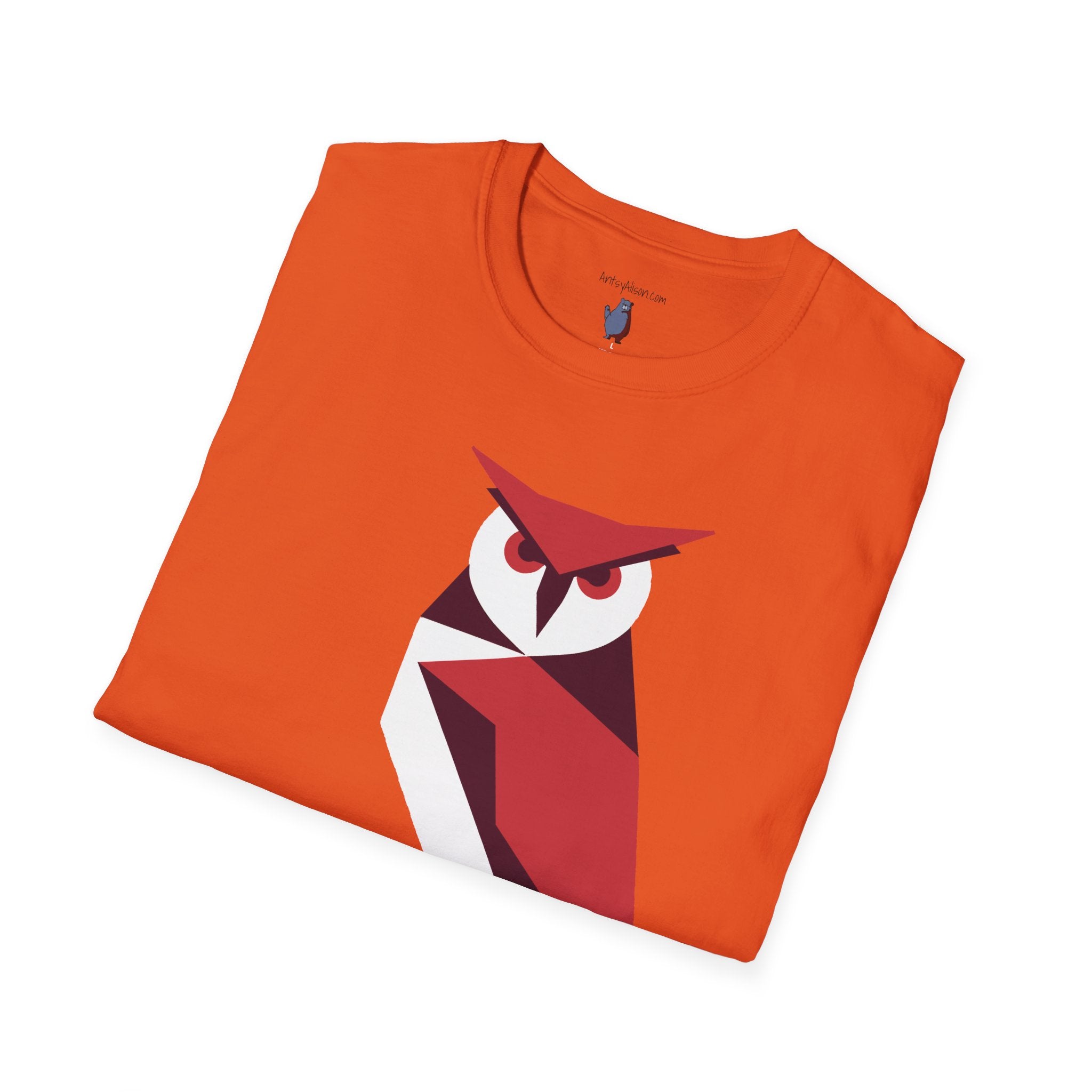 I Mean Business Graphic Owl Art - 100% Cotton T-Shirt