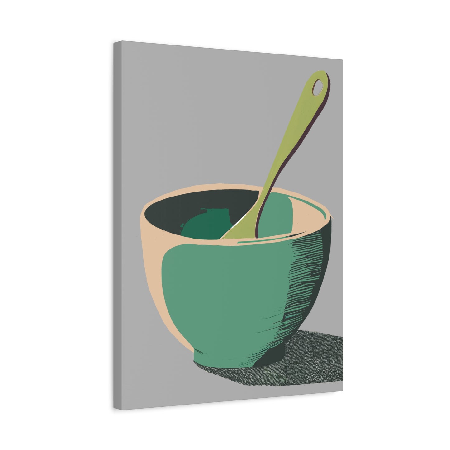Simple Mixing Bowl Art Print Matte Canvas, Stretched, 1.25"