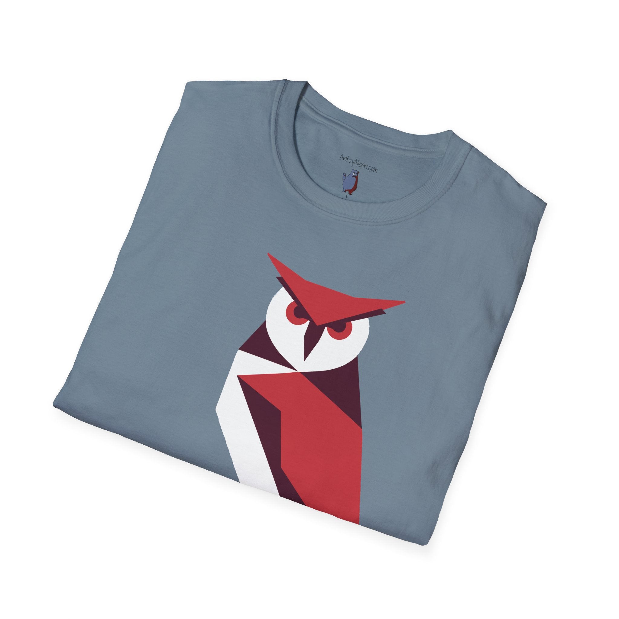 I Mean Business Graphic Owl Art - 100% Cotton T-Shirt