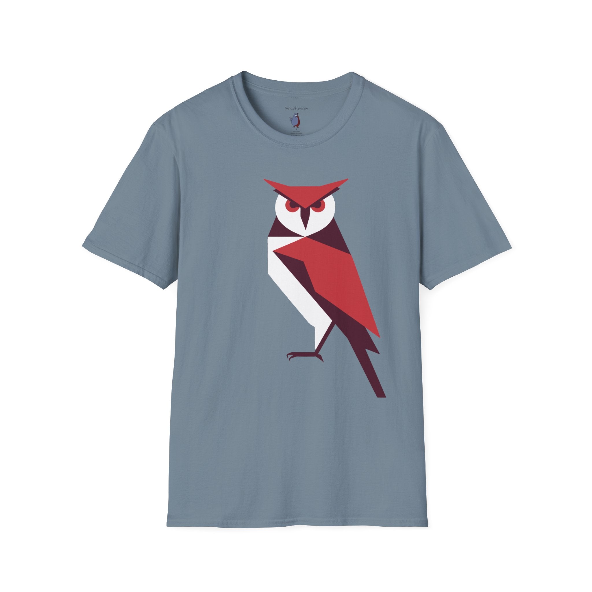 I Mean Business Graphic Owl Art - 100% Cotton T-Shirt