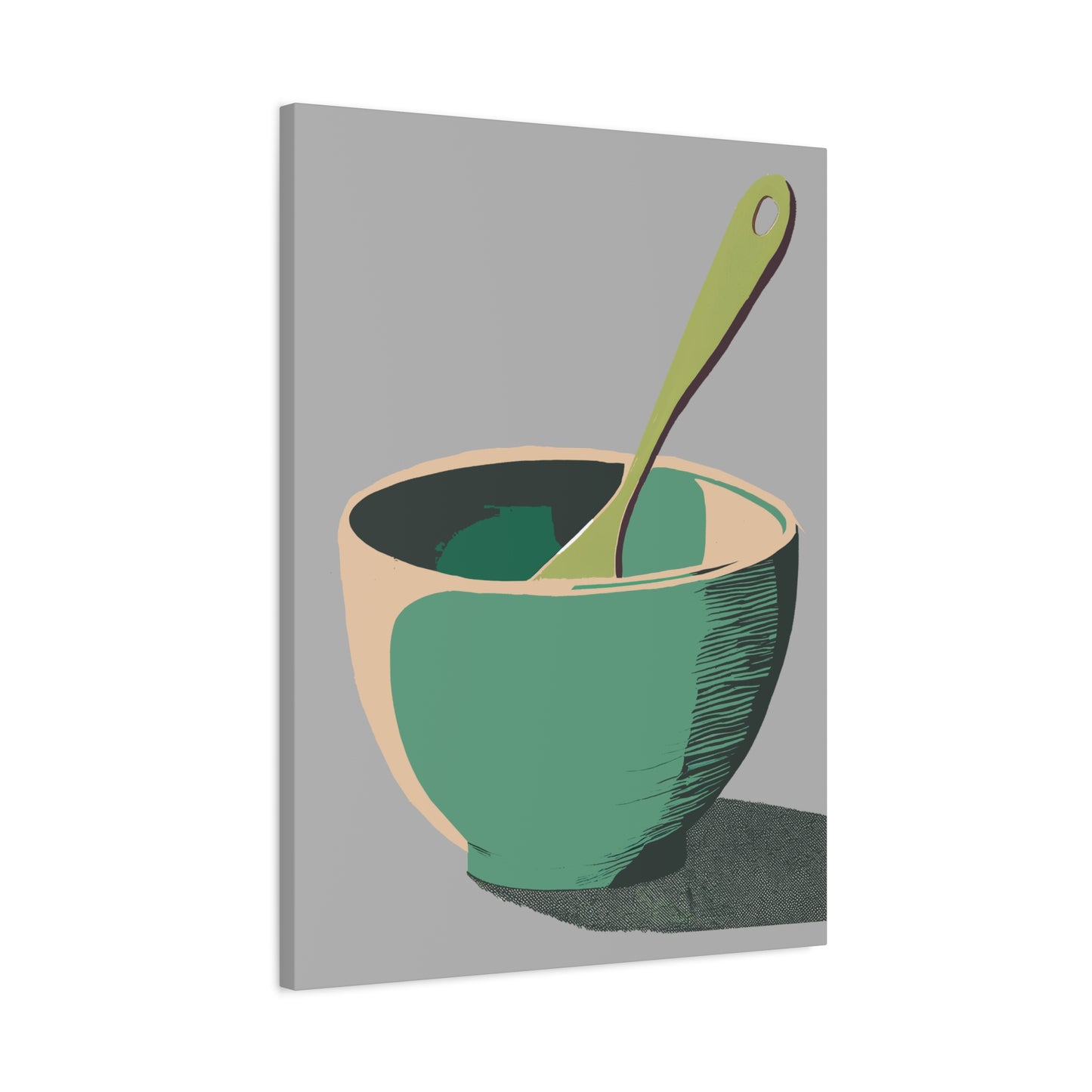 Simple Mixing Bowl Art Print Matte Canvas, Stretched, 1.25"