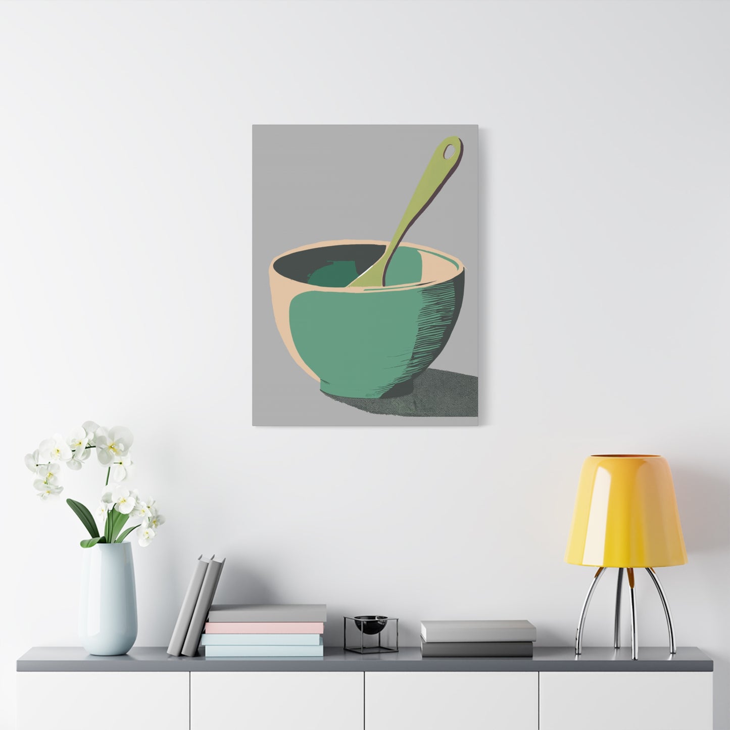 Simple Mixing Bowl Art Print Matte Canvas, Stretched, 1.25"
