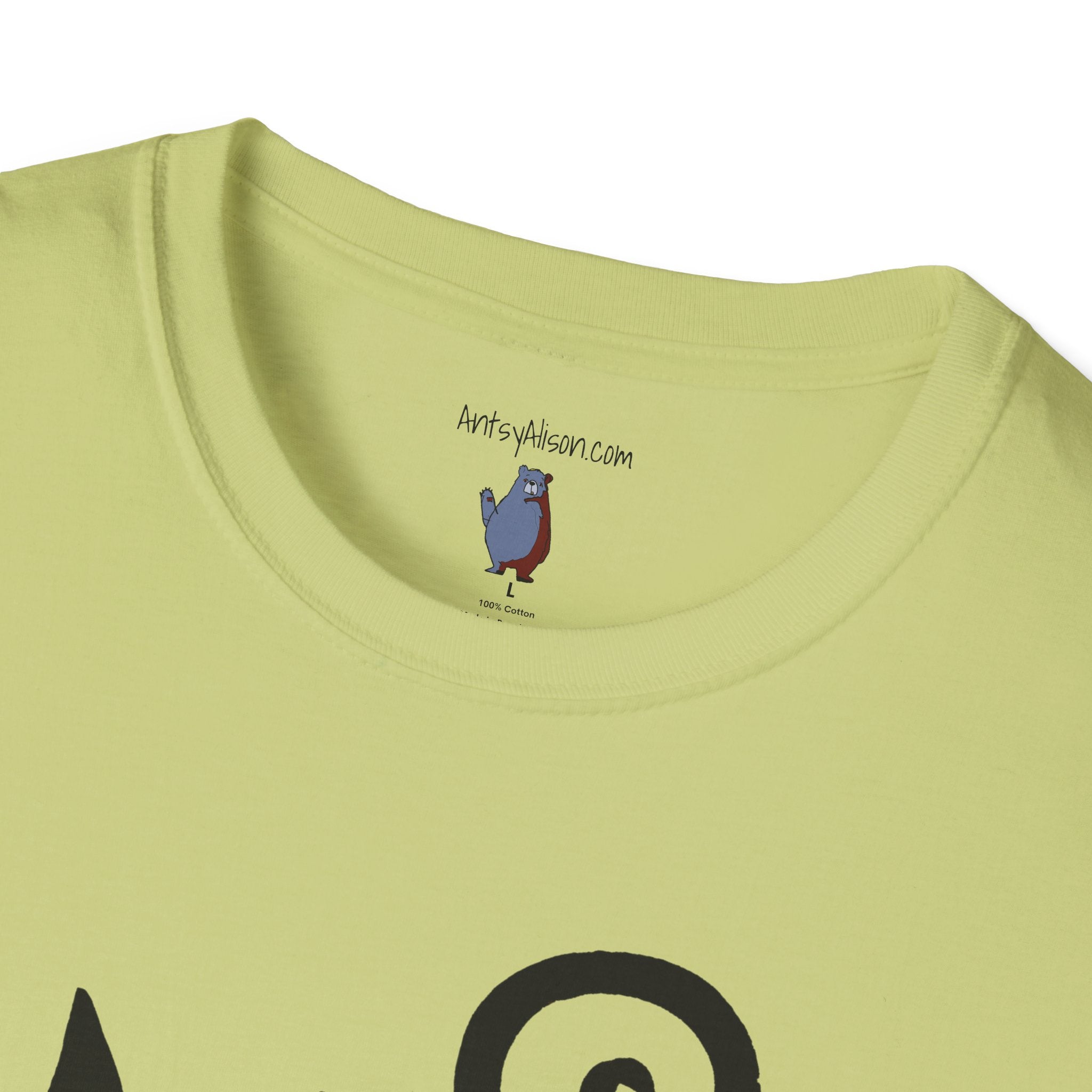 Black Cat with an Attitude Graphic Art Tee - 100% Cotton T-Shirt