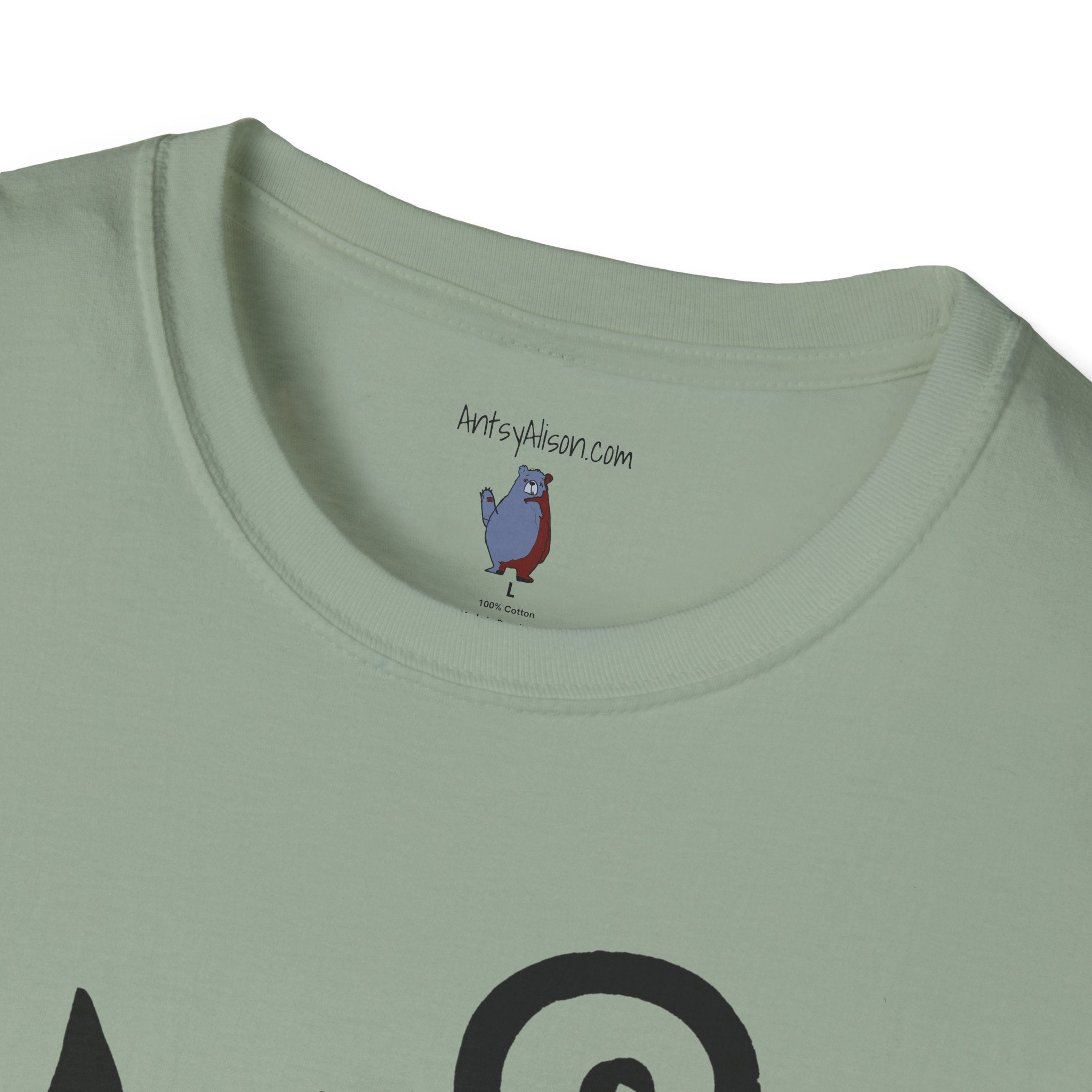 Black Cat with an Attitude Graphic Art Tee - 100% Cotton T-Shirt