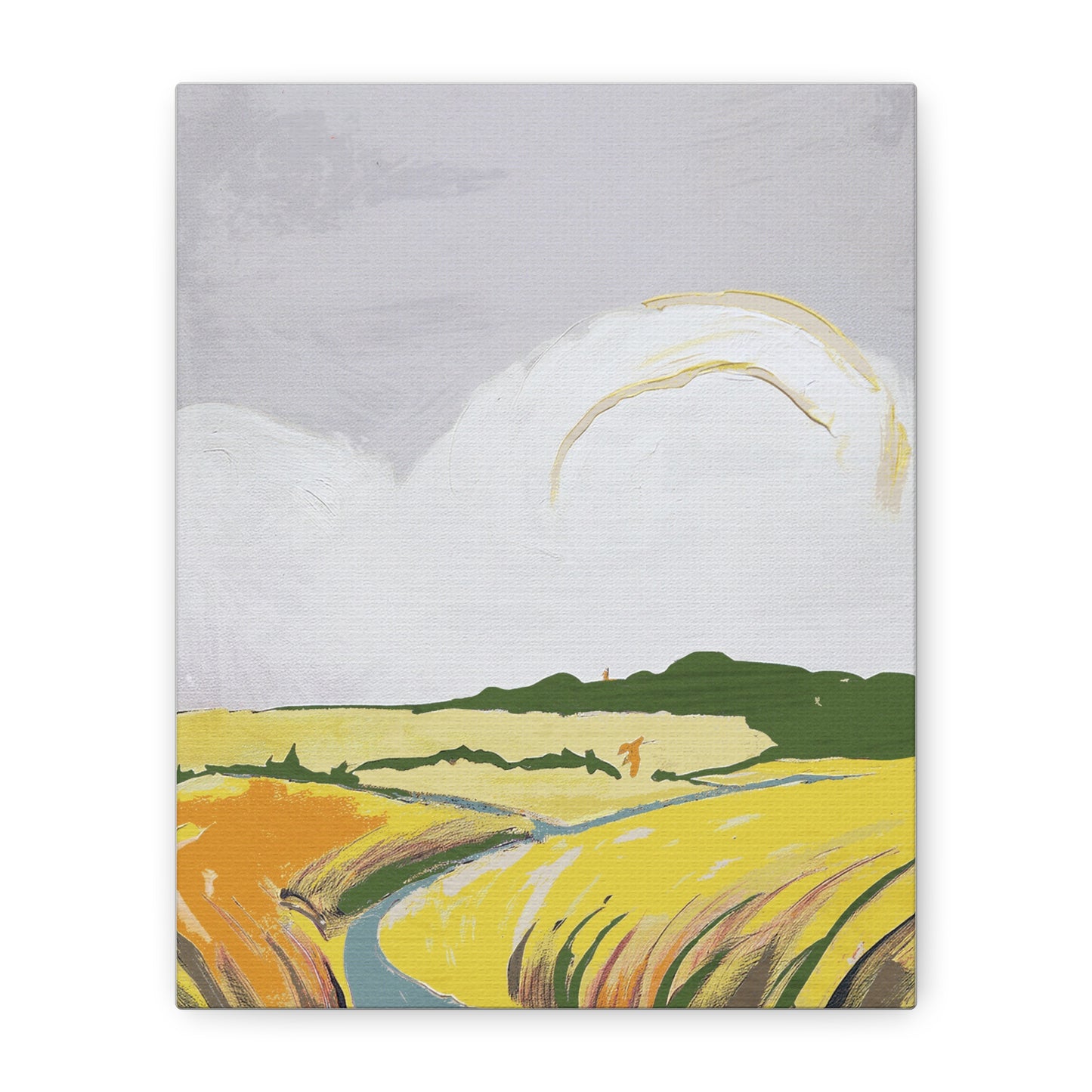Midwest Modern Spring Landscape Print - Matte Canvas, Stretched, 1.25"