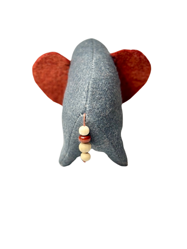 Folk Art Soft Sculpture Free Standing Elephant  - Judy Blackwood - One of a Kind