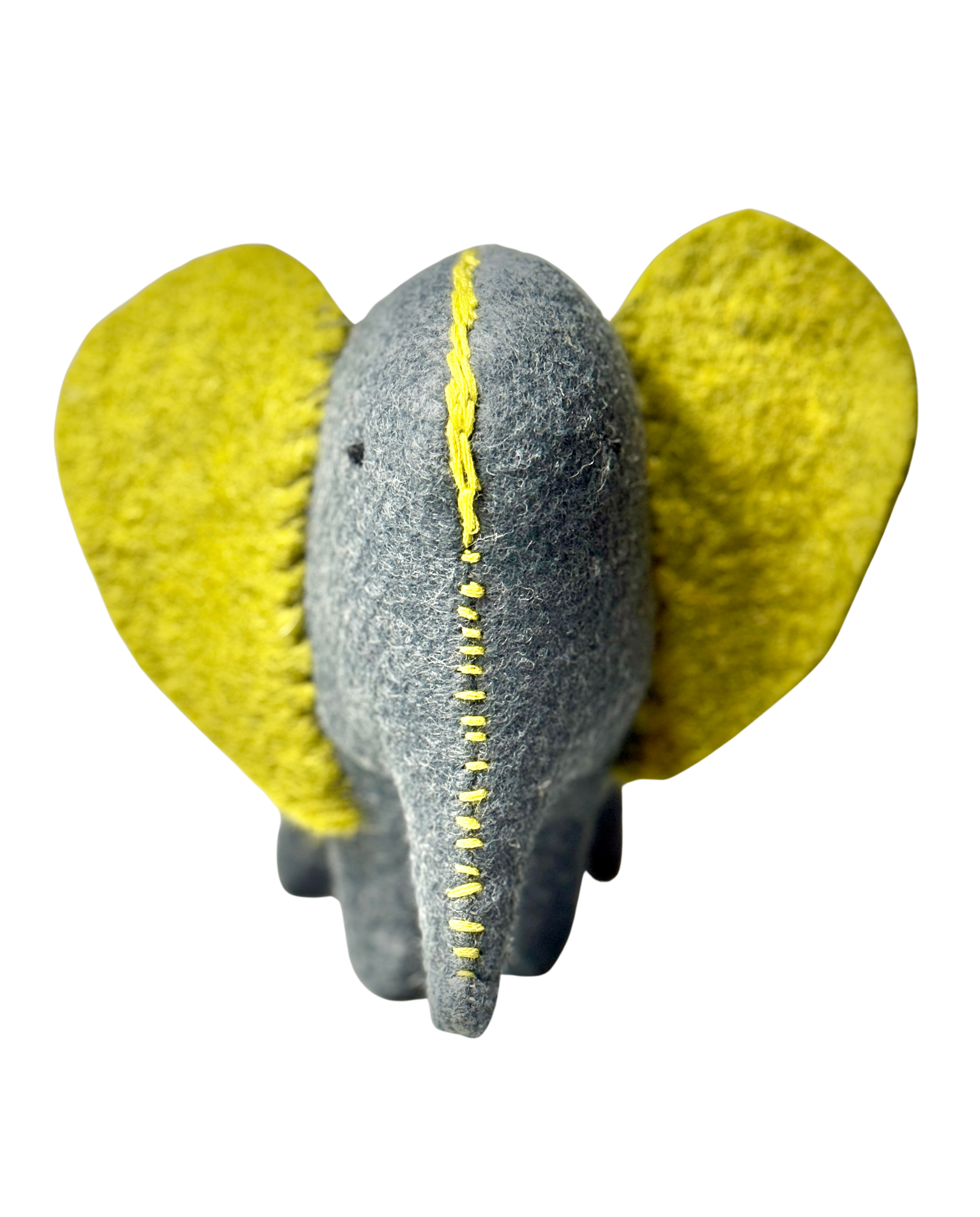 Folk Art Soft Sculpture Free Standing Elephant  - Joe Sugar Maple - One of a Kind