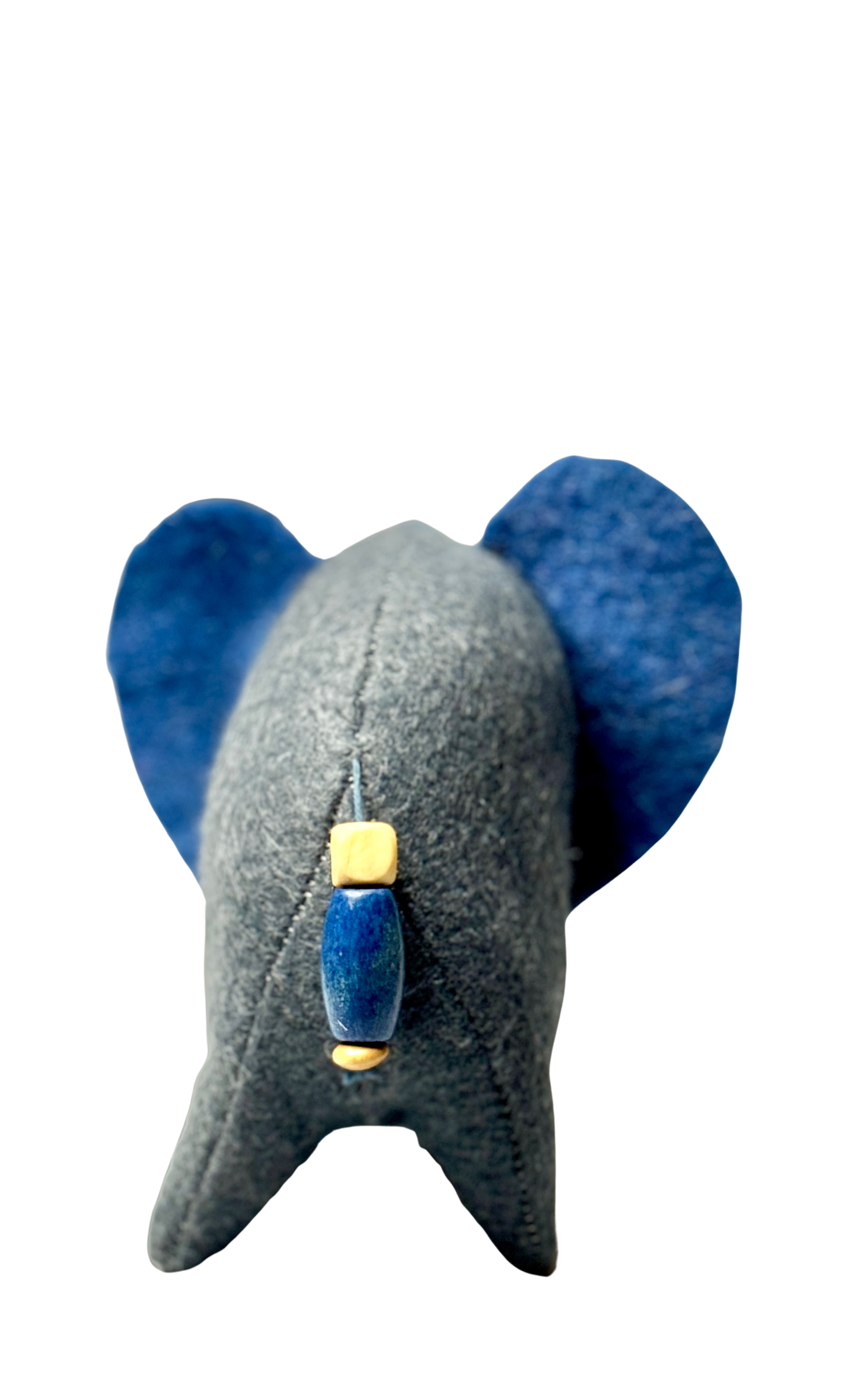 Folk Art Soft Sculpture Free Standing Elephant  - Mable Bush Willow - One of a Kind