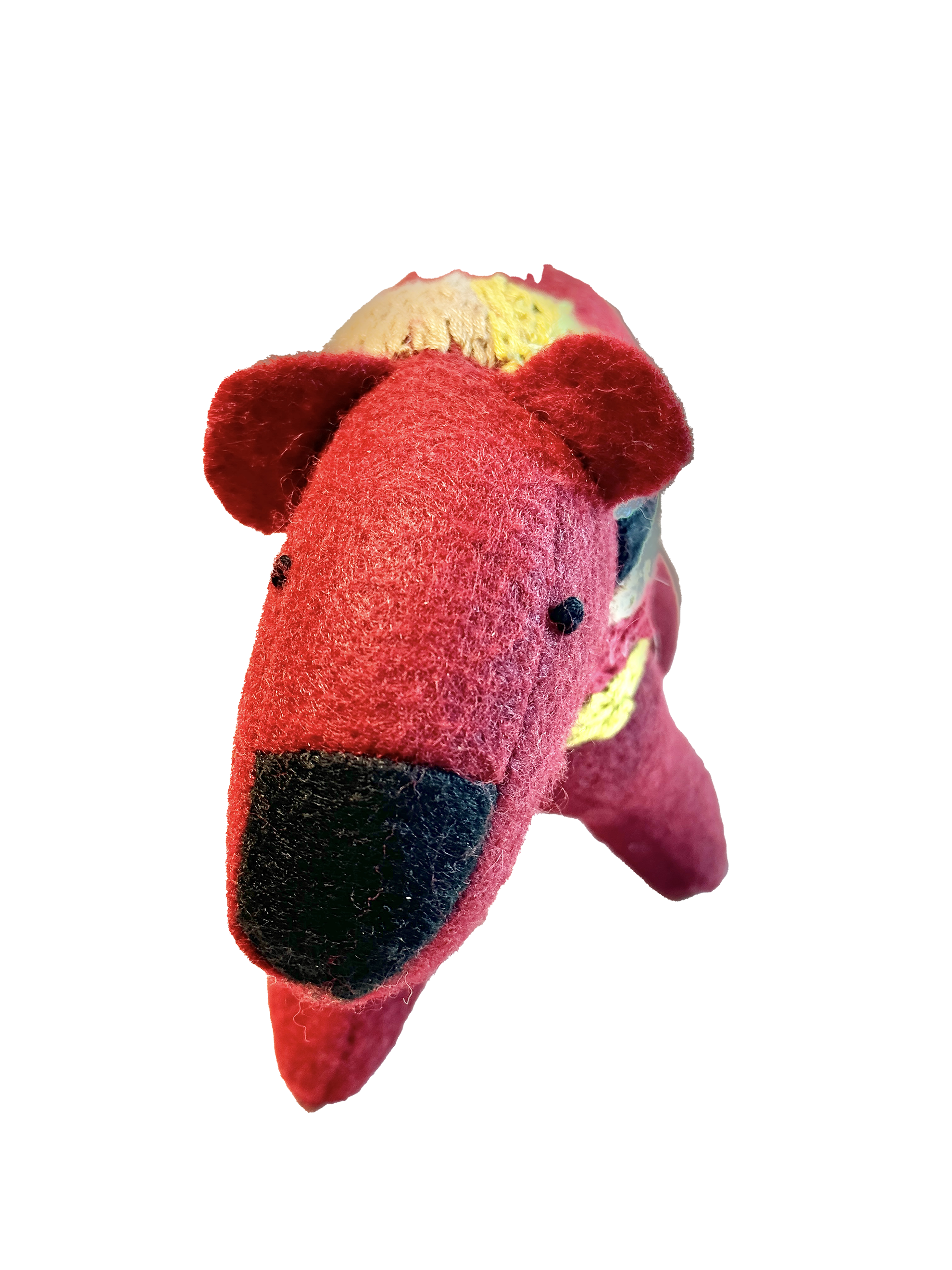 Folk Art Guardian – Hanging Soft Sculpture Ornament Bearfolk Crimson Crabtree- Woodland Collection