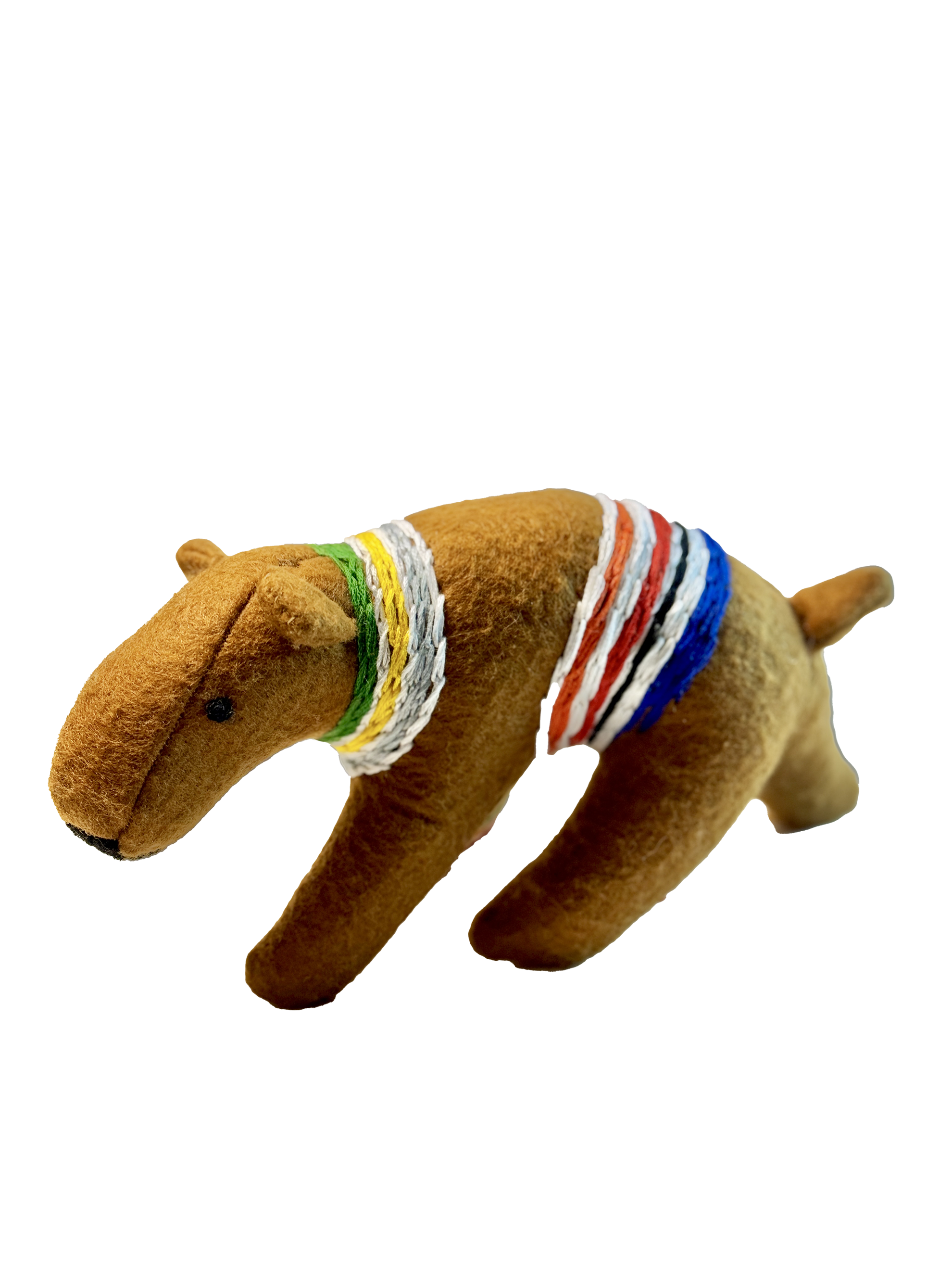 Folk Art Guardian – Hanging Soft Sculpture Ornament Bearfolk - Bob Buckbean - Woodland Collection