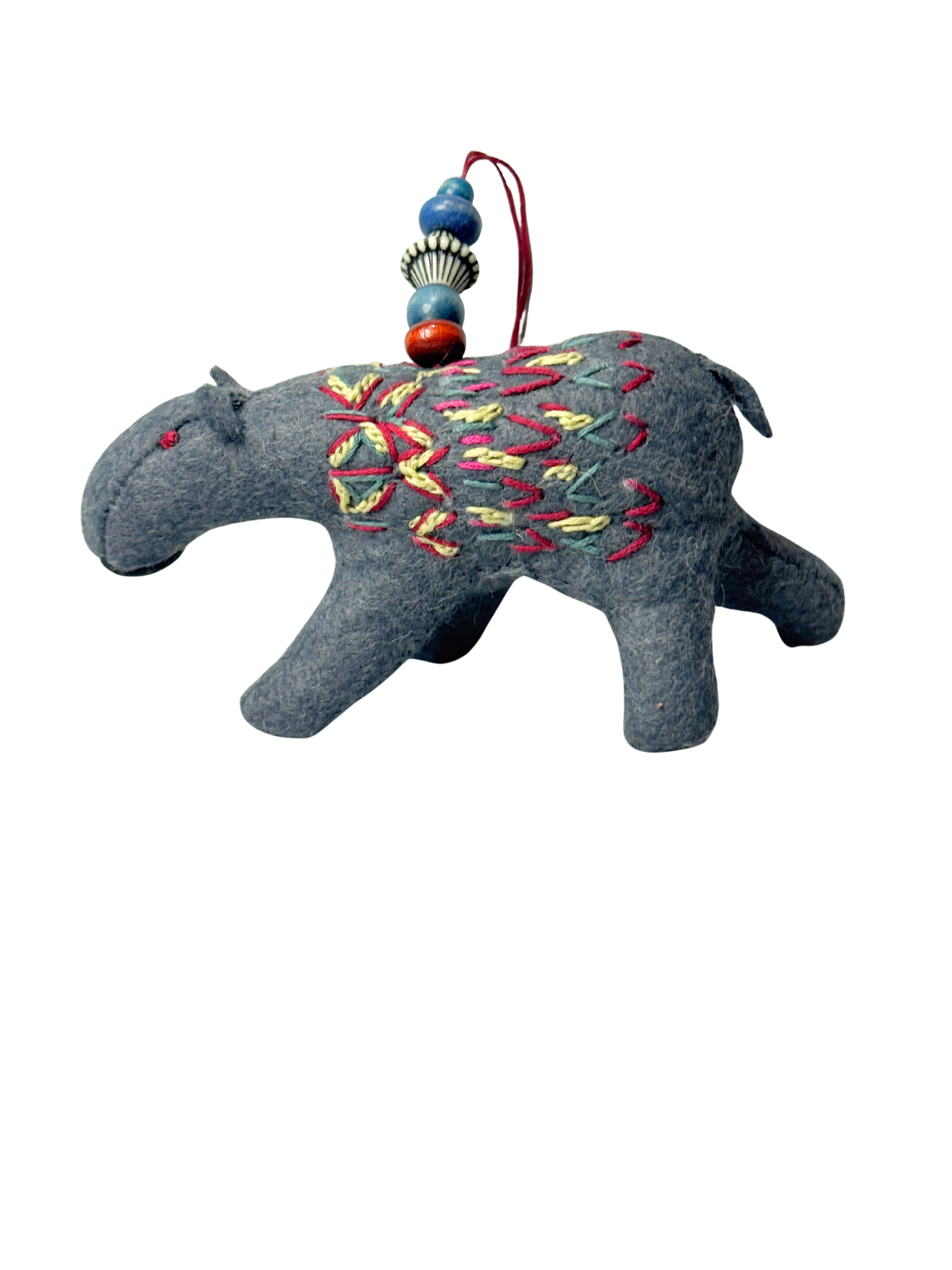 Folk Art Guardian – Hanging Soft Sculpture Ornament Bearfolk -Heidi Hawthorn - Woodland Collection