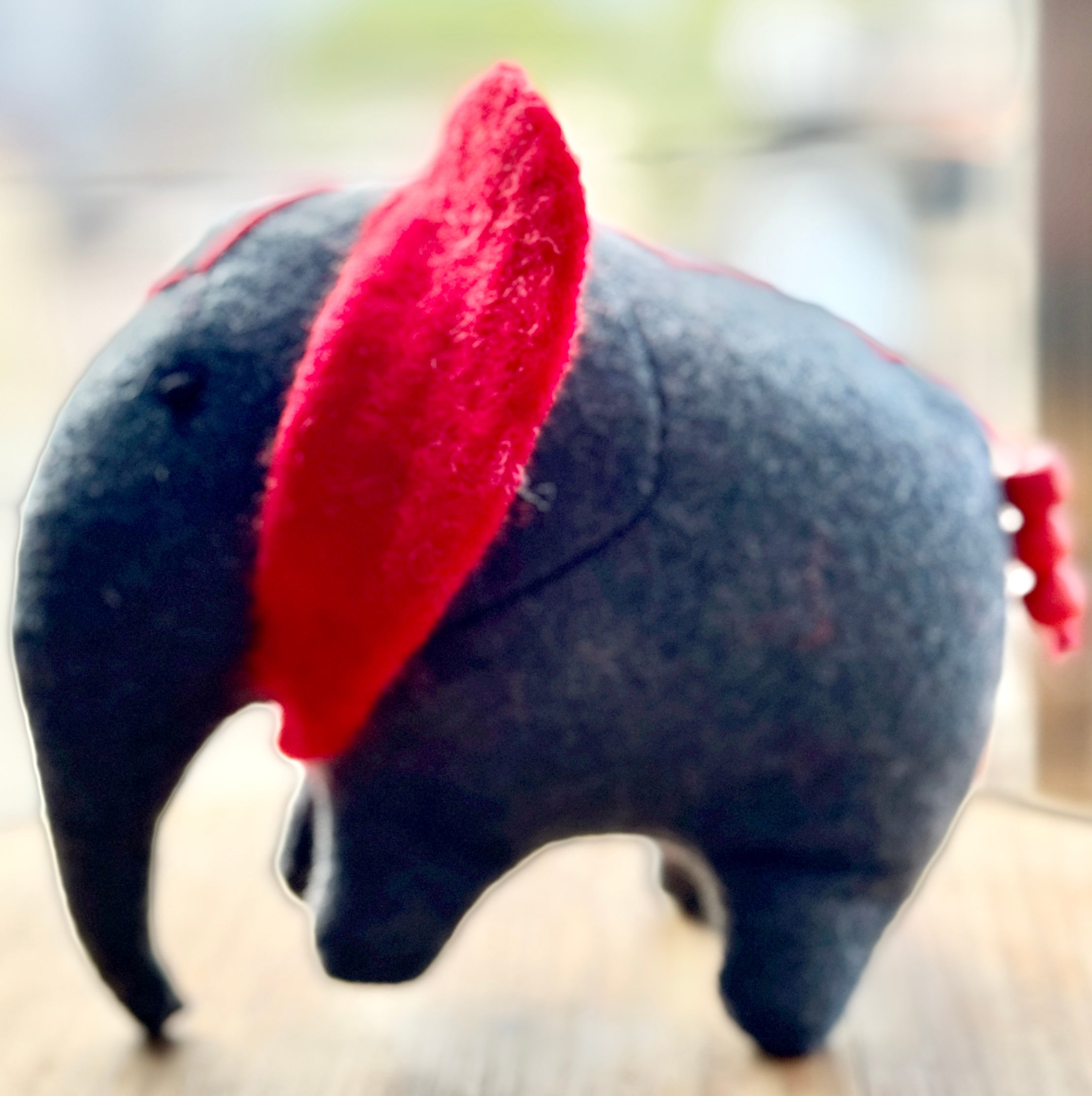 Folk Art Soft Sculpture Free Standing Elephant  - William Weeping Wattle- One of a Kind