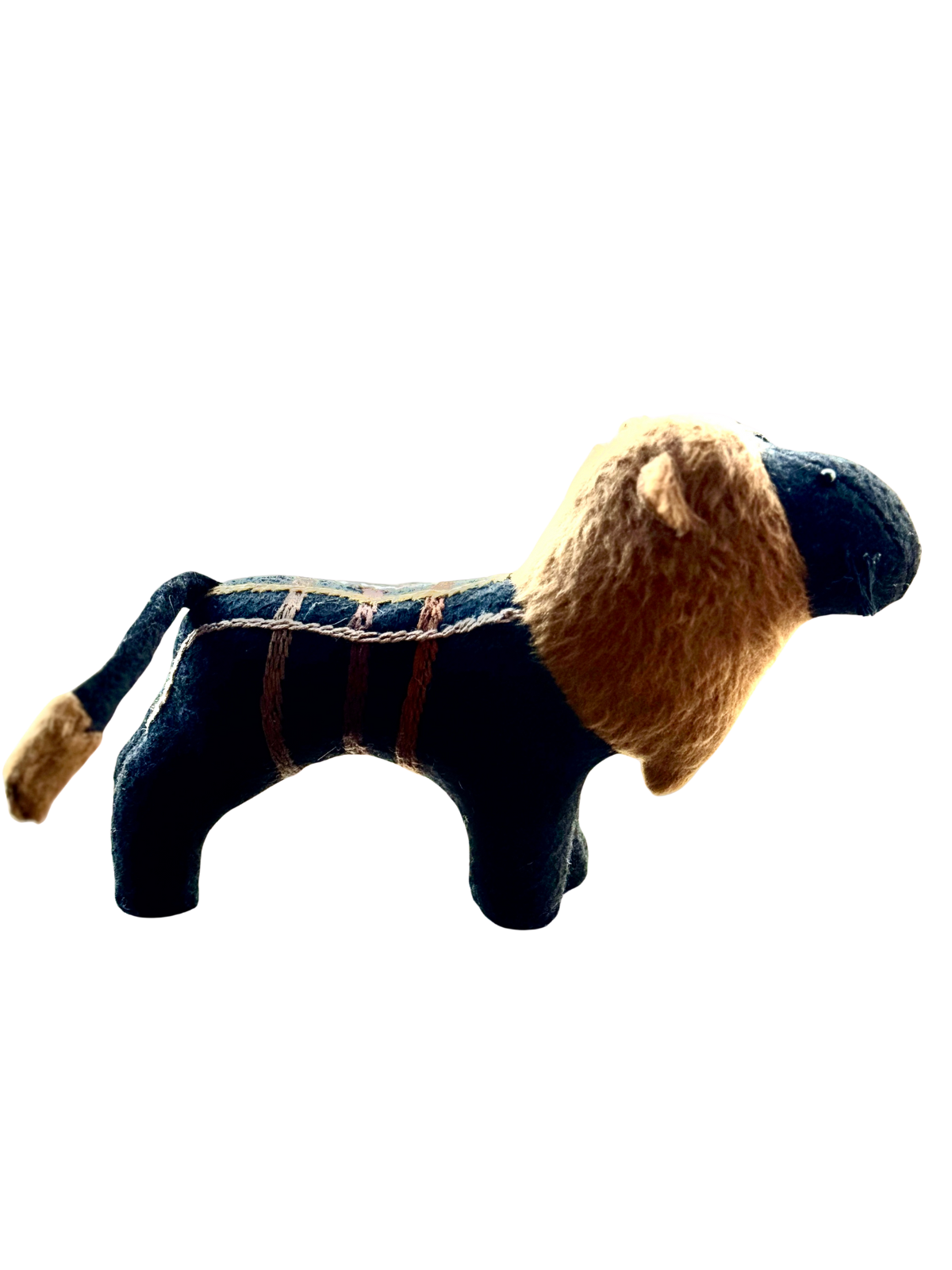 Midnight Lion Heirloom Companion - One-of-a-Kind Soft Art Sculpture - Savannah Series