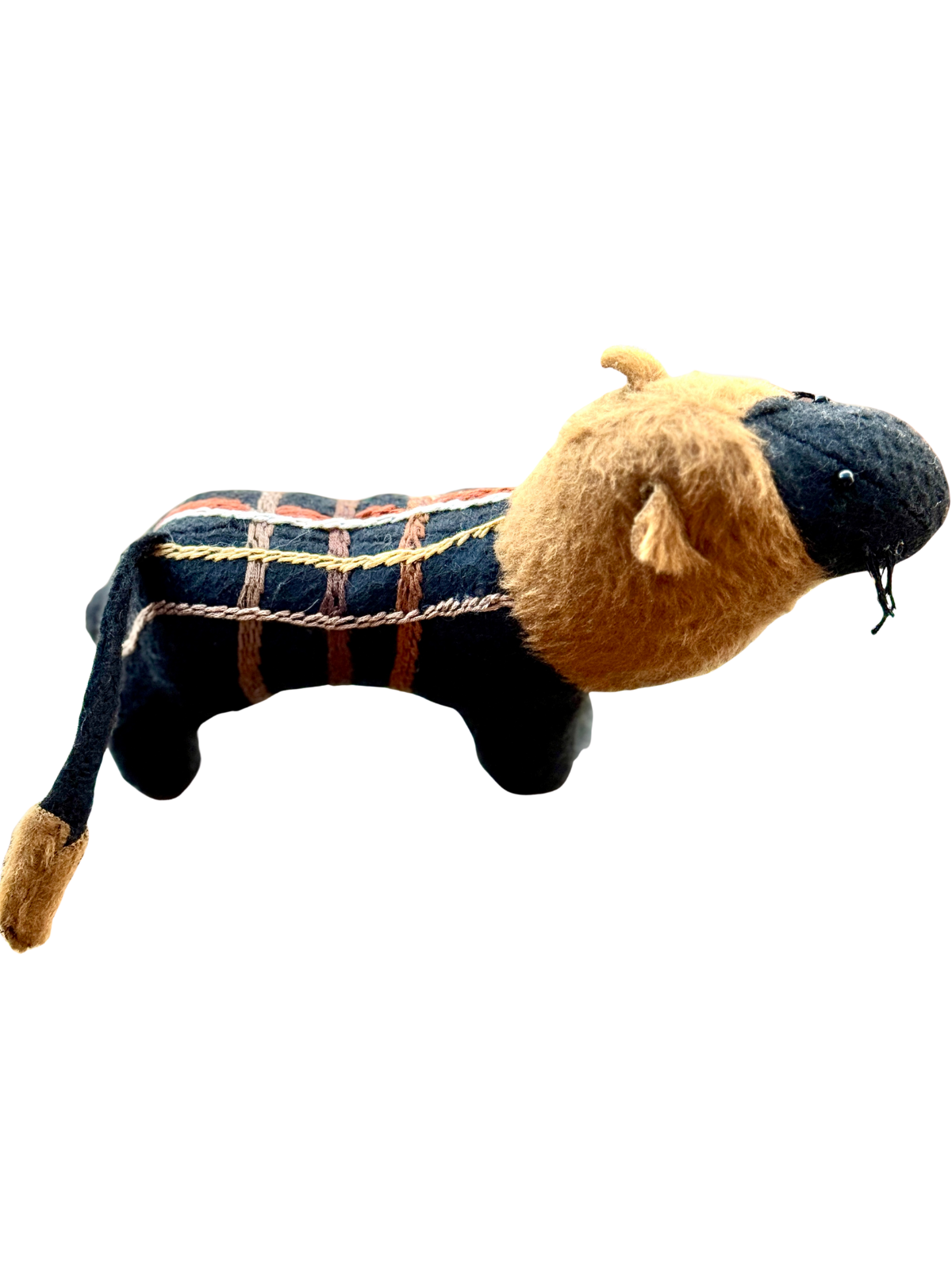 Midnight Lion Heirloom Companion - One-of-a-Kind Soft Art Sculpture - Savannah Series