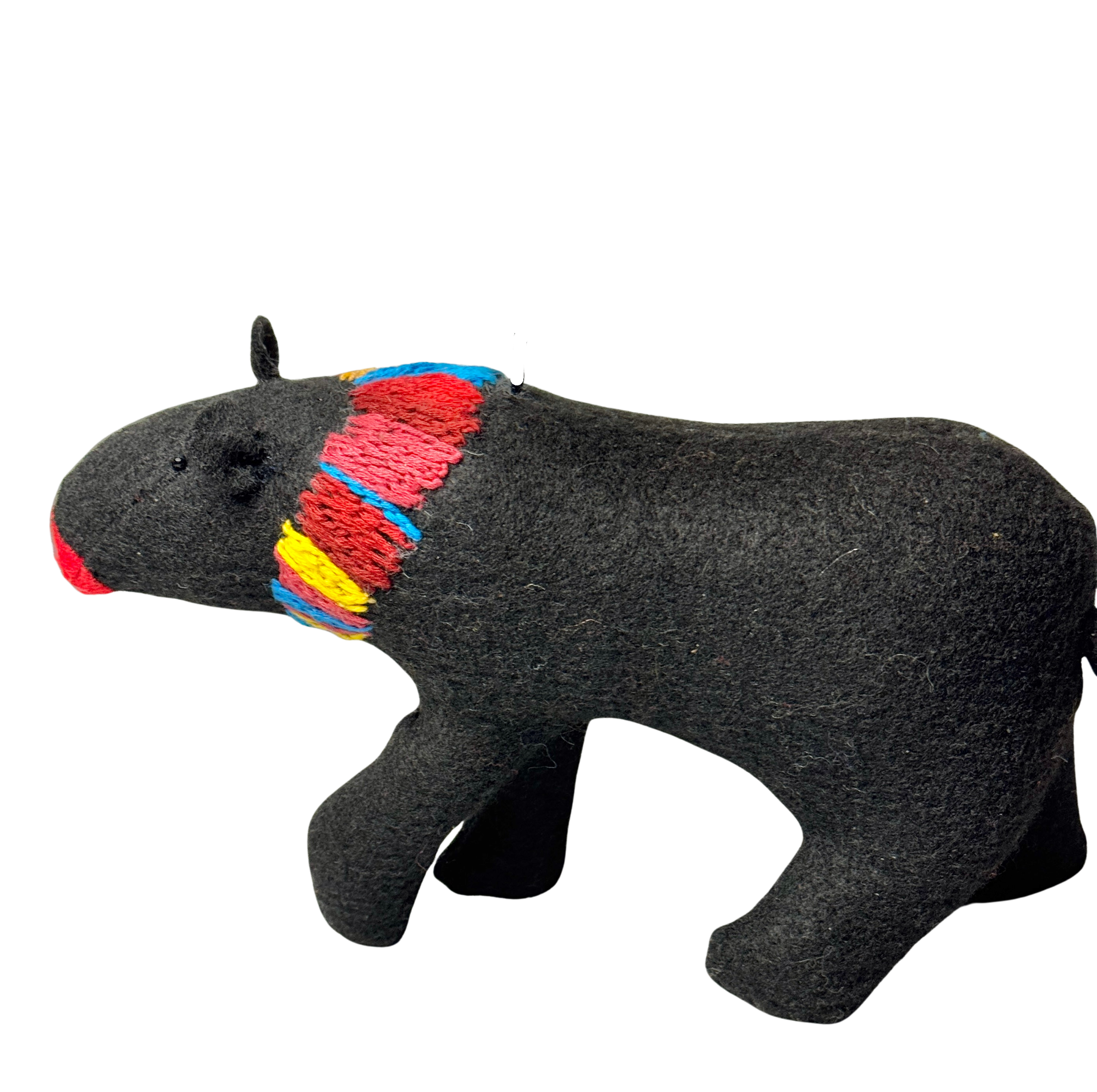 Folk Art Guardian – Hanging Soft Sculpture Ornament Bearfolk - Cooper Elderberry- Woodland Collection