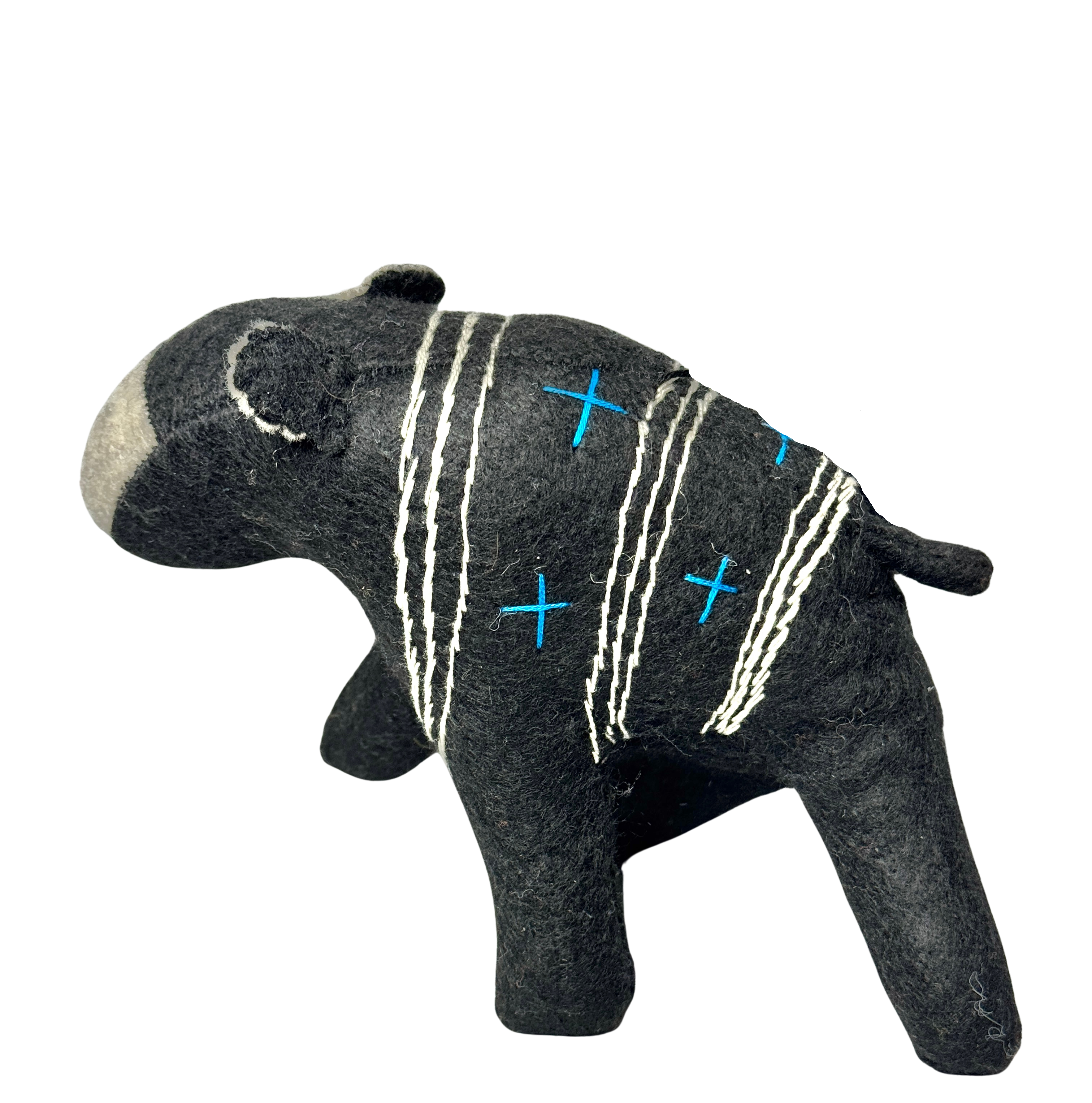 Folk Art Guardian – Hanging Soft Sculpture Ornament Bearfolk - Otis Buckthorn - Woodland Collection