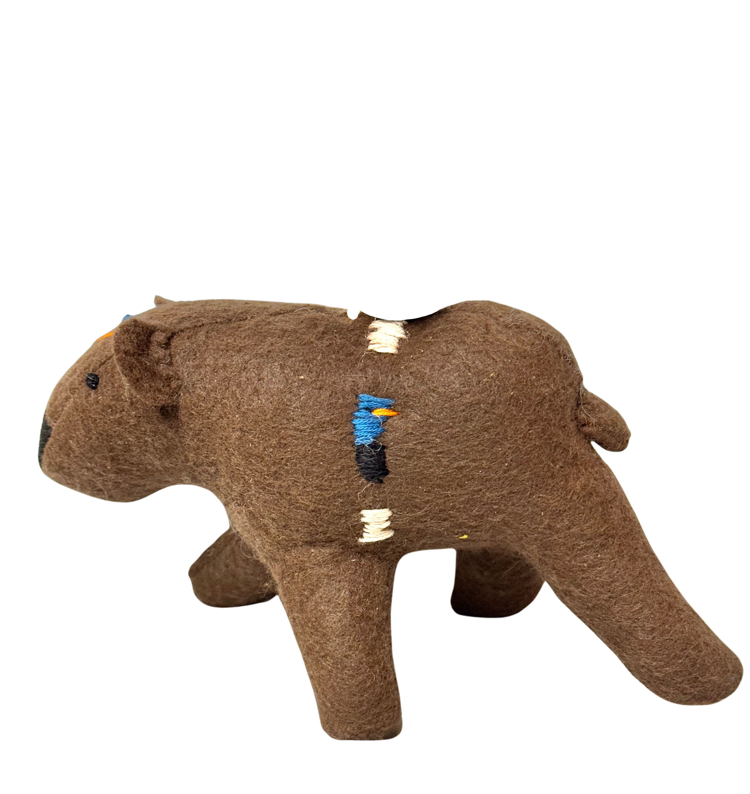 Folk Art Guardian – Hanging Soft Sculpture Ornament Bearfolk - Bo Thimbleberry - Woodland Collection