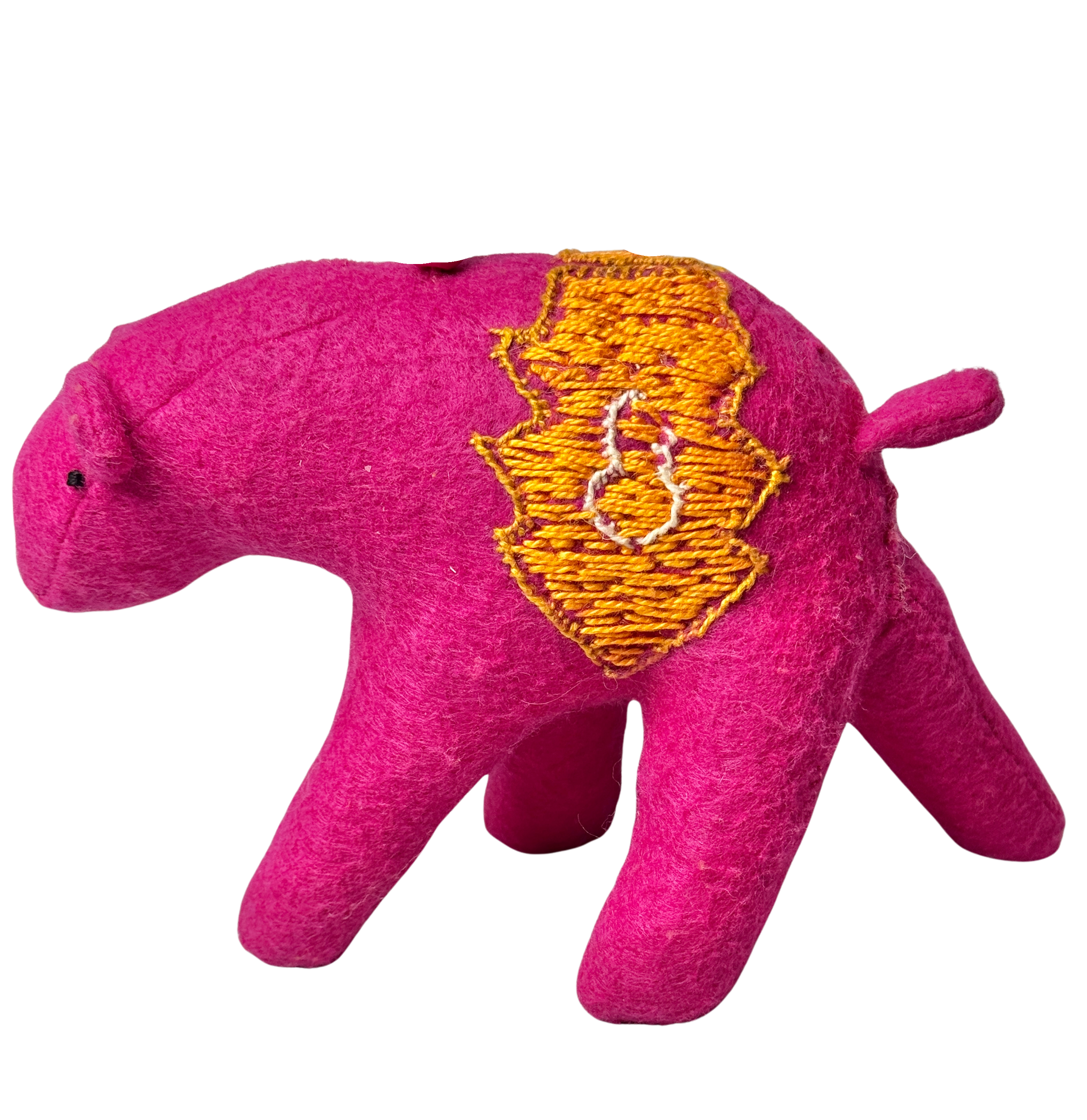 Folk Art Guardian – Hanging Soft Sculpture Ornament Bearfolk - Jane Biscuitroot - Woodland Collection