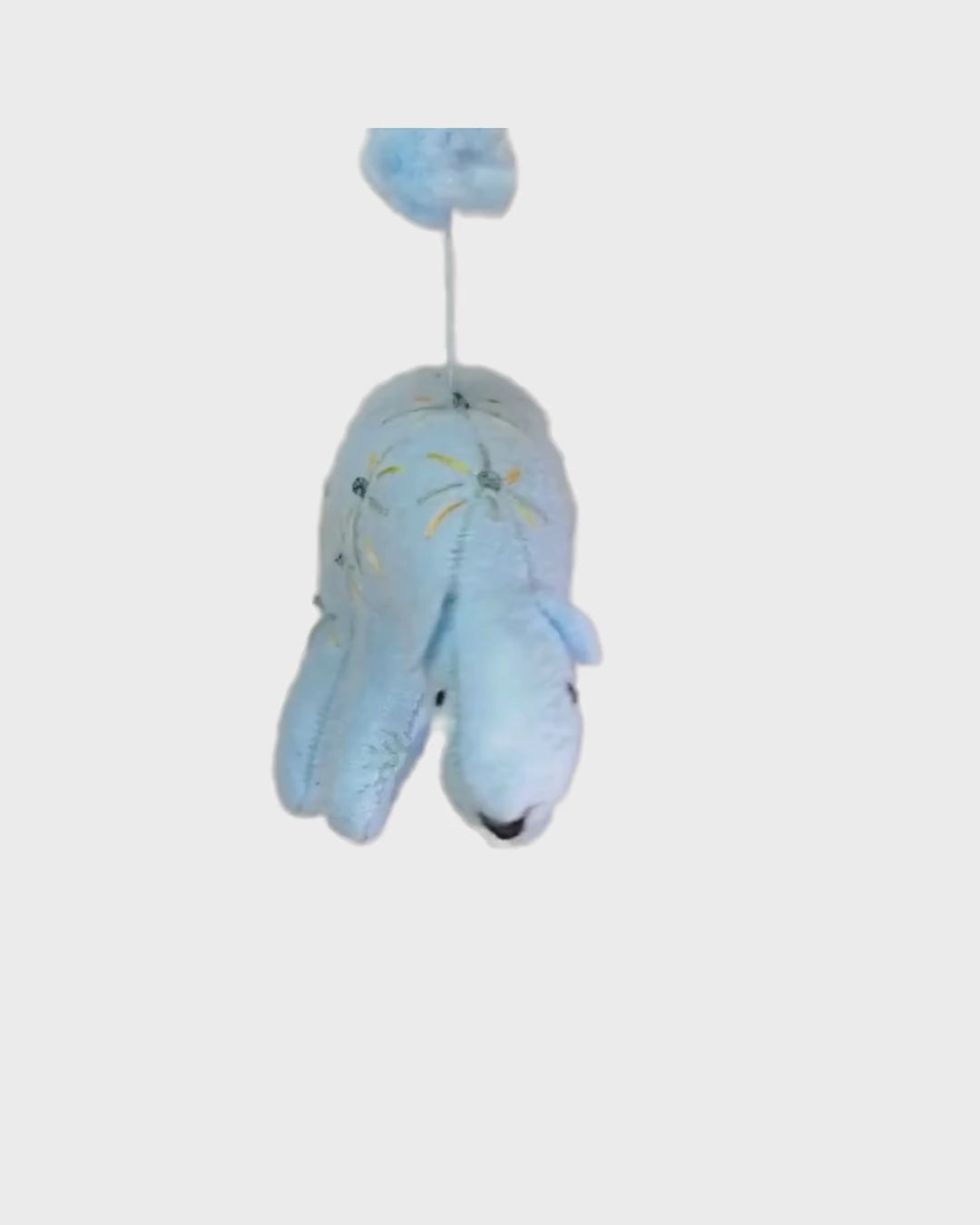 Folk Art Guardian – Hanging Soft Sculpture Ornament Bearfolk - Bluebell Buffaloberry - Woodland Collection