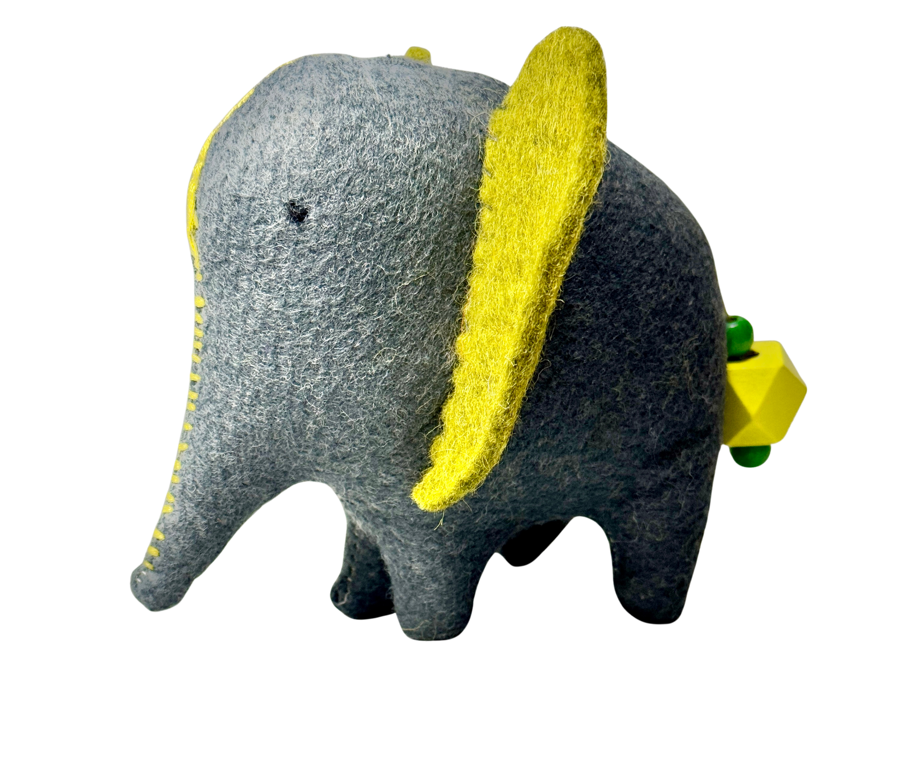 Folk Art Soft Sculpture Free Standing Elephant  - Joe Sugar Maple - One of a Kind