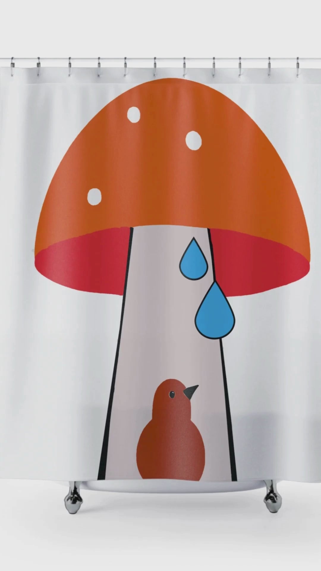 For the Love of Mushrooms Shower Curtain