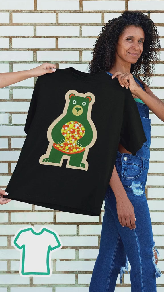 Black Transparent Striped Birthday Cat Graphic Art Tee - 100% Cotton T-Shirt