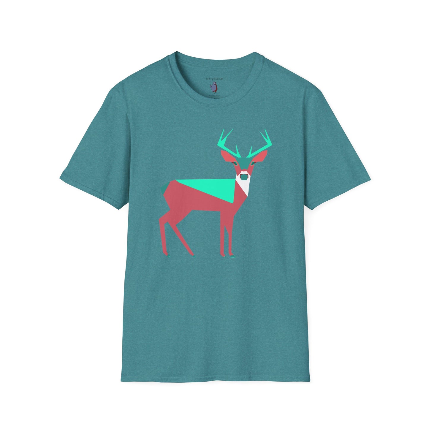 Buck Up Buttercup Graphic Art Deer Tee - 100% Cotton T-Shirt