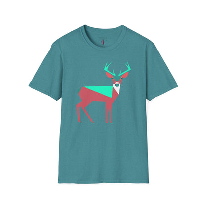 Buck Up Buttercup Graphic Art Deer Tee - 100% Cotton T-Shirt