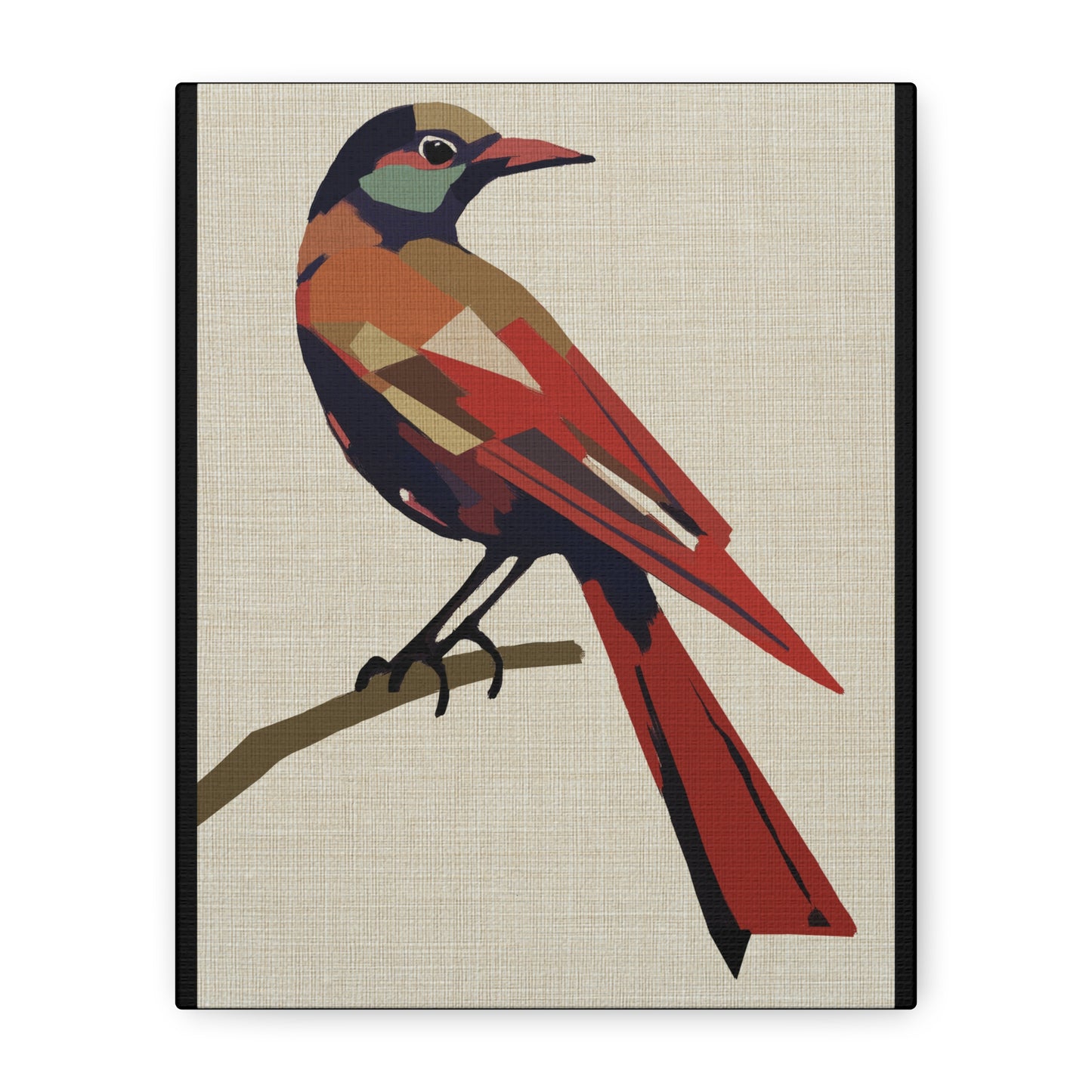 Midwest Mod Blackbird in Disguise Art Print  - Matte Canvas, Stretched, 1.25"