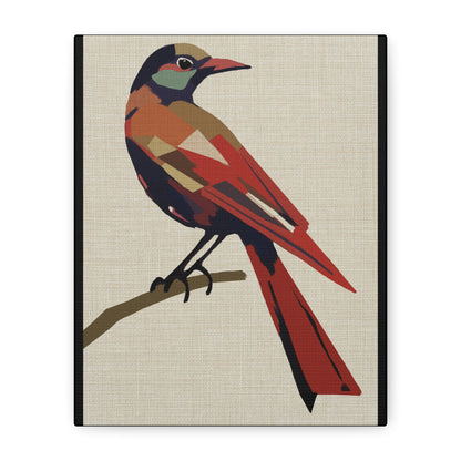 Midwest Mod Blackbird in Disguise Art Print  - Matte Canvas, Stretched, 1.25"