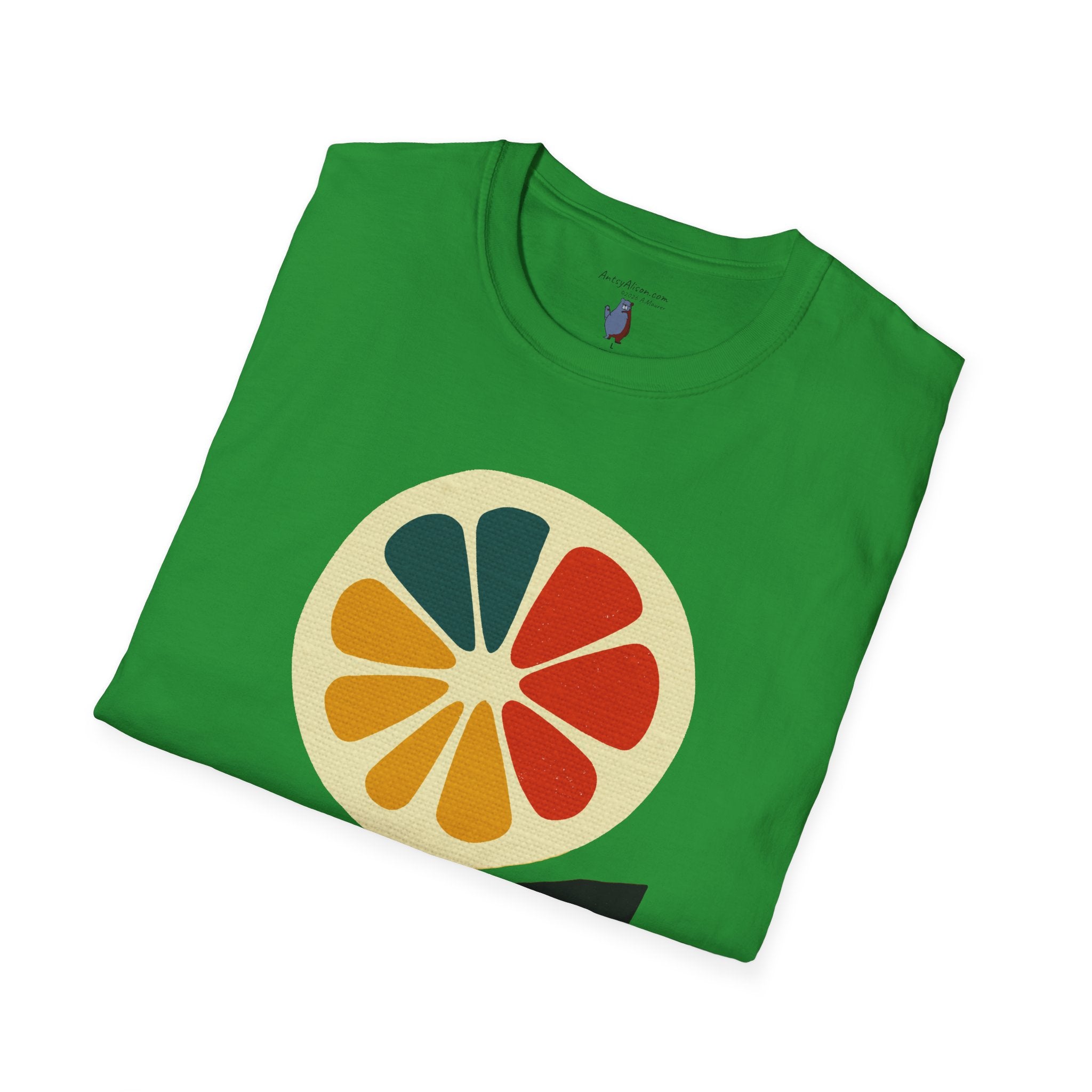 Midwest Modern Pop Art Lemon Flower - 100% Cotton Graphic Tee - unisex, pop, lemon, icon