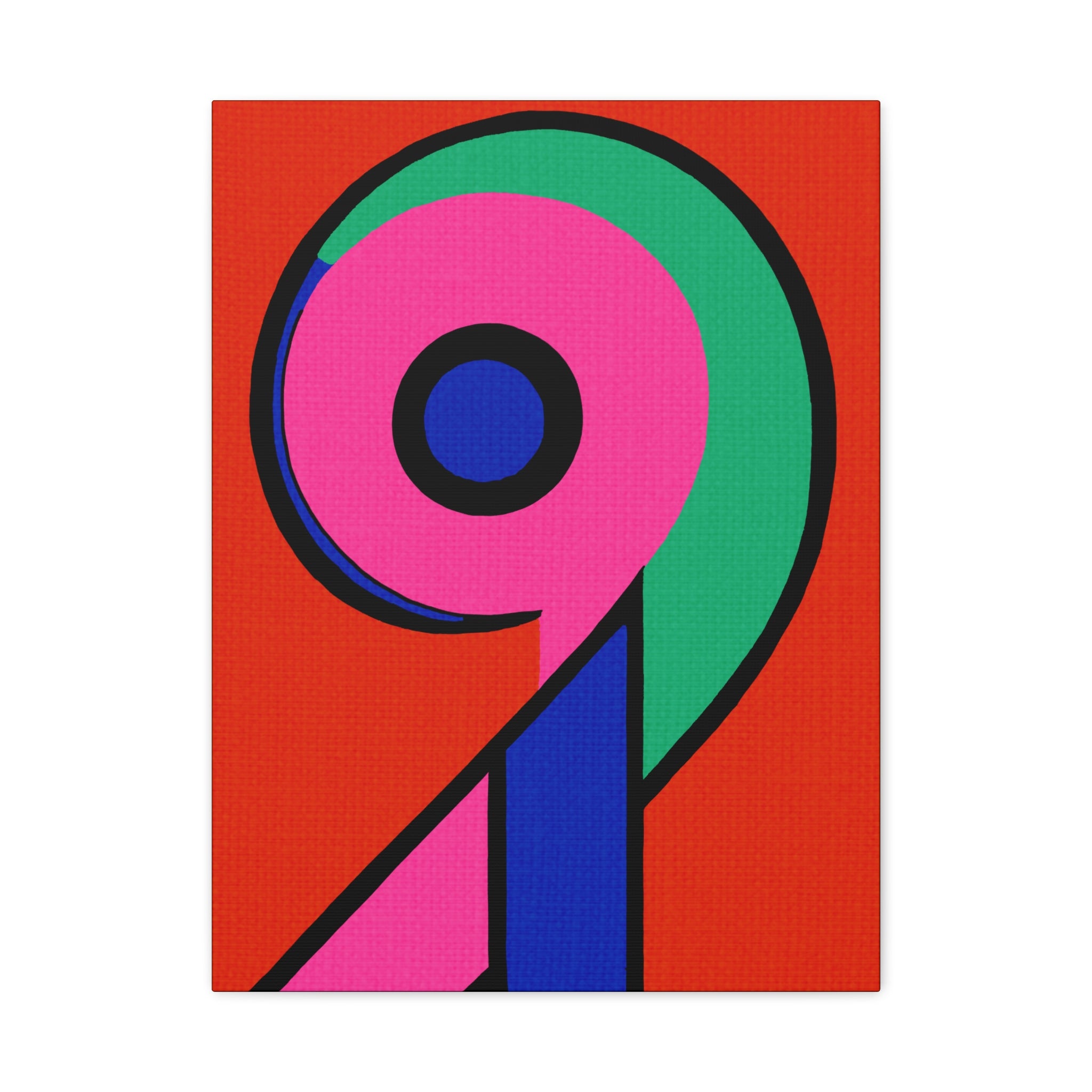 The Number Nine - Matte Canvas, Stretched, 1.25"