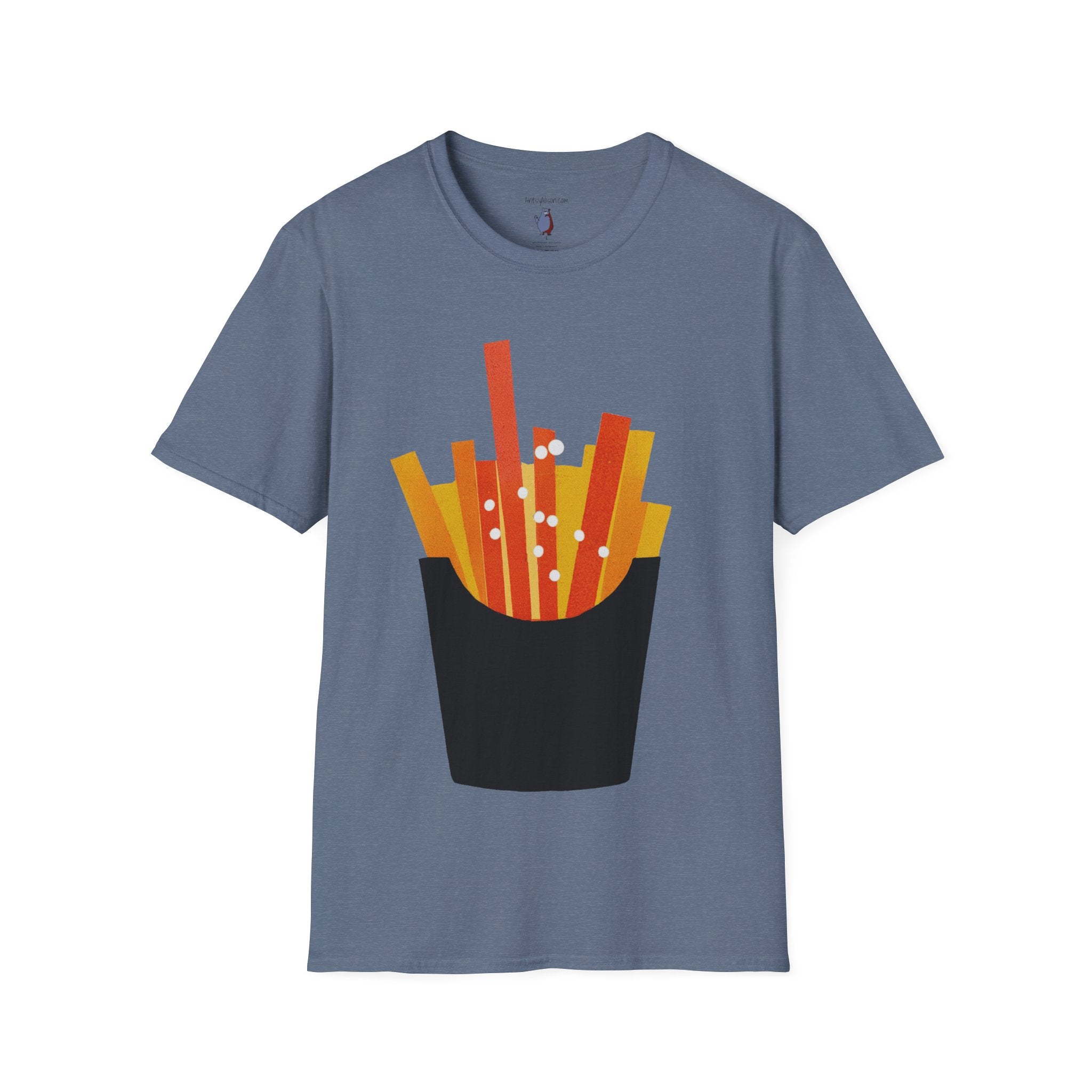French Fry Fries Graphic Art Tee - 100% Cotton T-Shirt