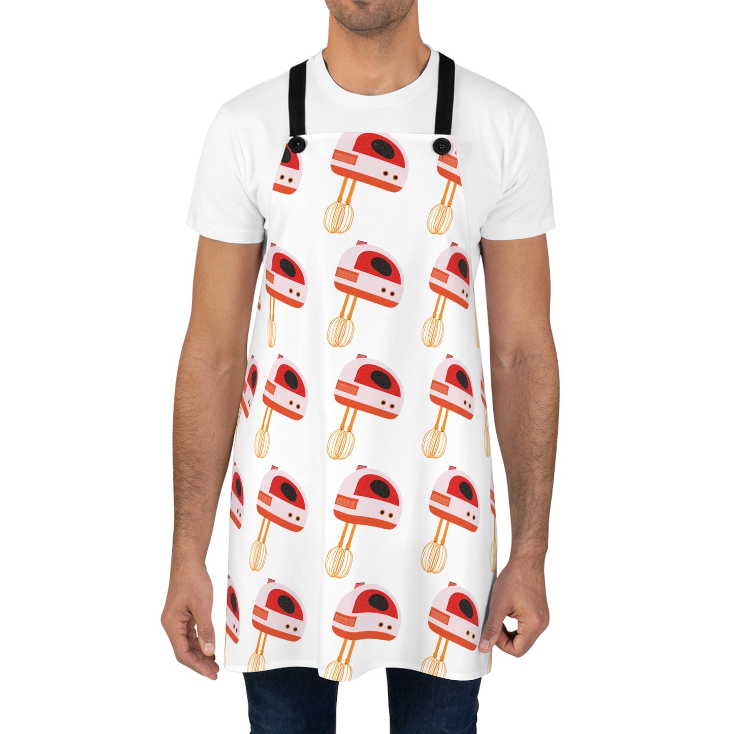 Retro Hand Mixer Patterned Apron (AOP)