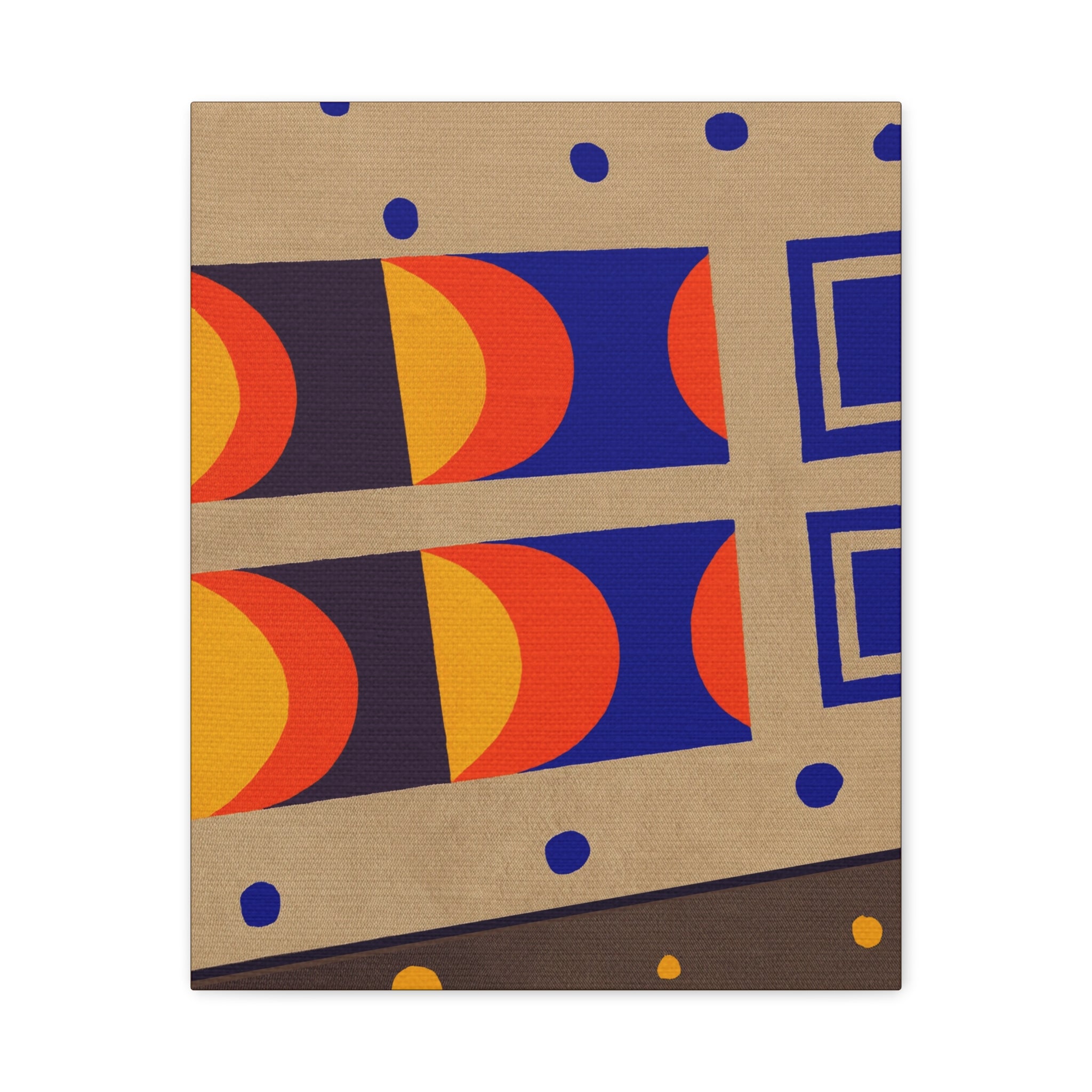 Midwest Modern Abstract Retro Game Sports Board #3 - Matte Canvas, Stretched, 1.25"