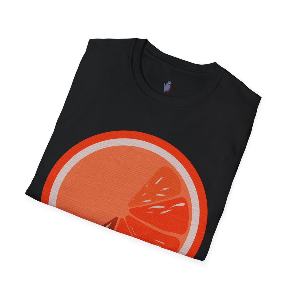 Midwest Modern Pop Icon Orange Slice - 100% Cotton Graphic Tee - orange, fruit