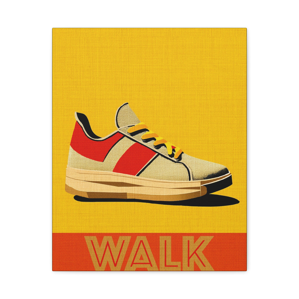 Midwest Modern WALK Walking Activity Art Print - Matte Canvas, Stretched, 1.25"