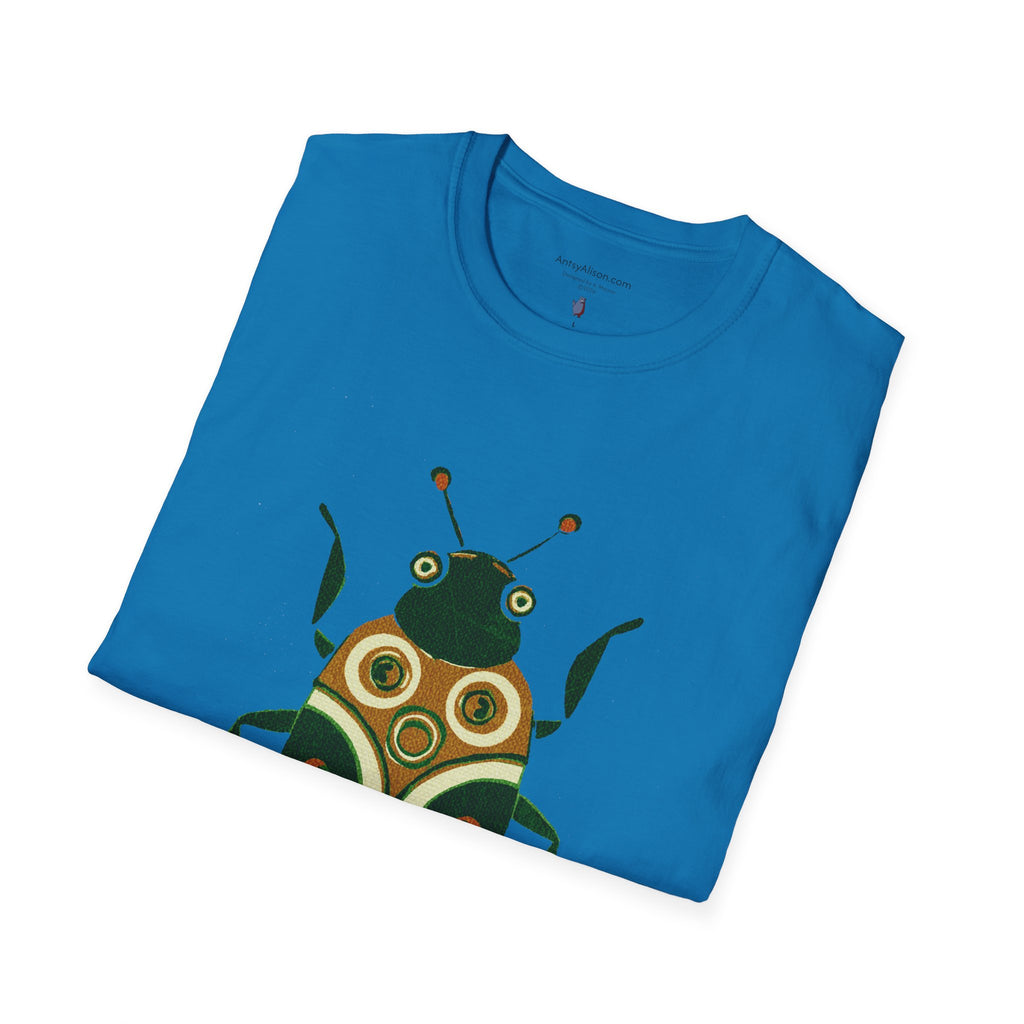 Midwest Modern Green Beetle - Unisex Softstyle T-Shirt