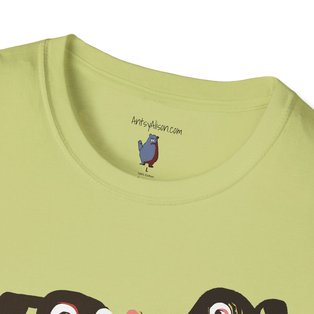 Retro Dog Duo Graphic Art - 100% Cotton T-Shirt
