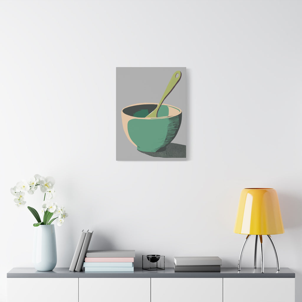Simple Mixing Bowl Art Print Matte Canvas, Stretched, 1.25"