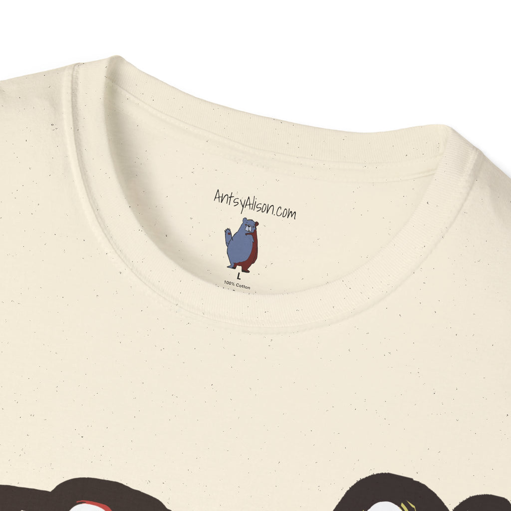 Retro Dog Duo Graphic Art Unisex T-Shirt - 100% Cotton