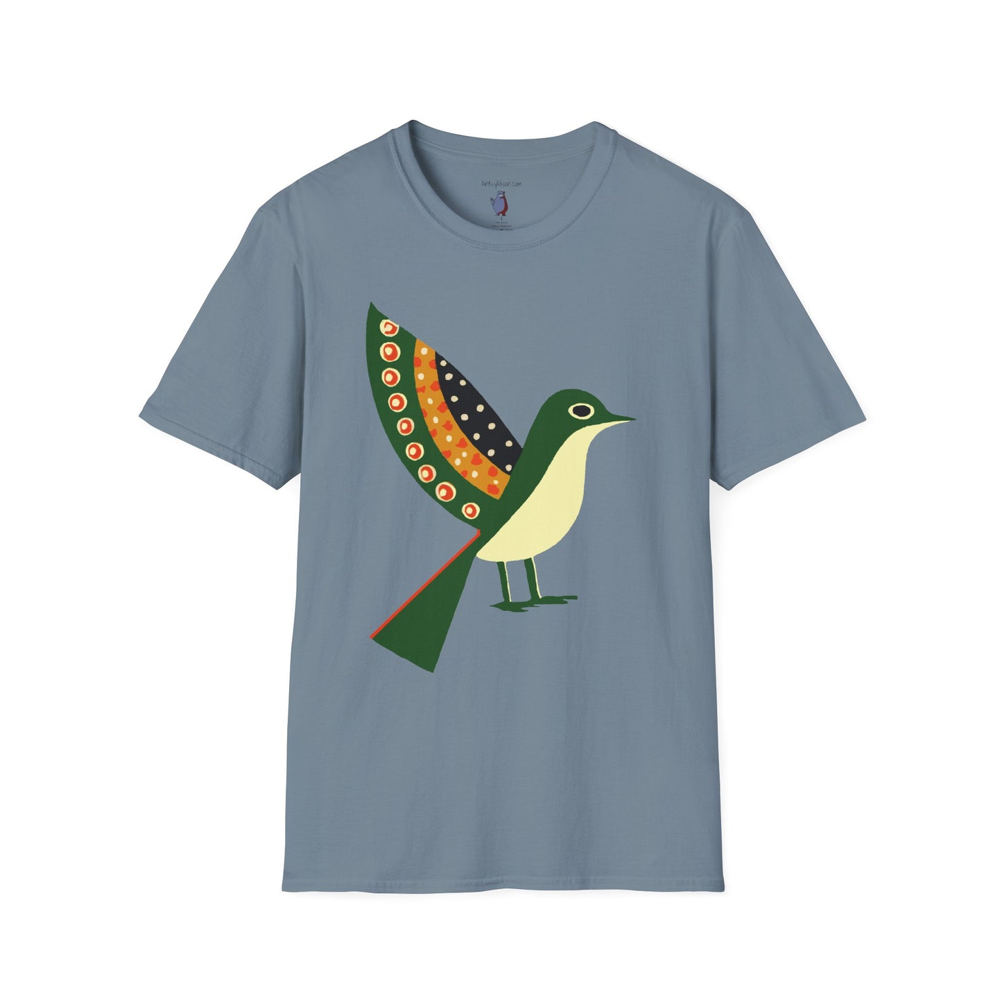 Ready to Fly Bird Graphic Art Tee - 100% Cotton T-Shirt