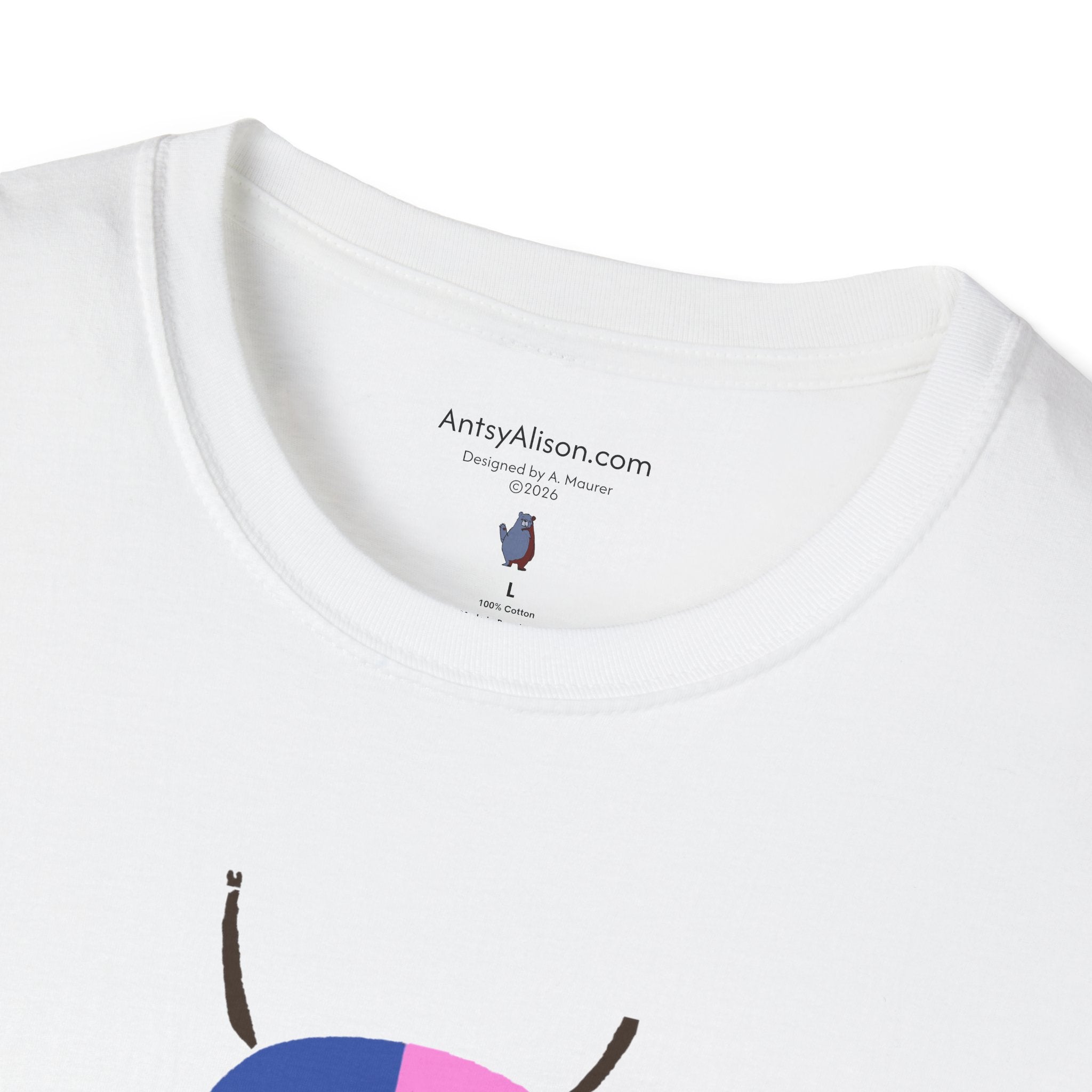 Midwest Modern Graphic Abstract Insect Beetle - Unisex Softstyle T-Shirt