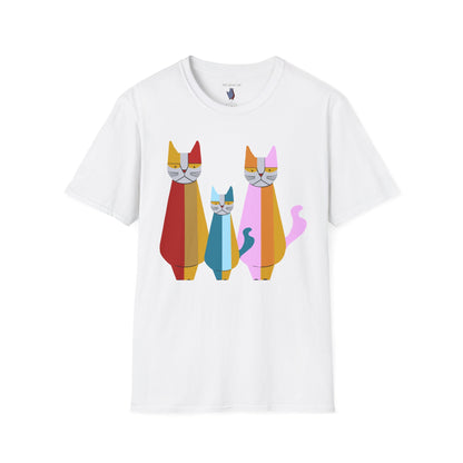 Mod Cat Trio - 100% Cotton T-Shirt